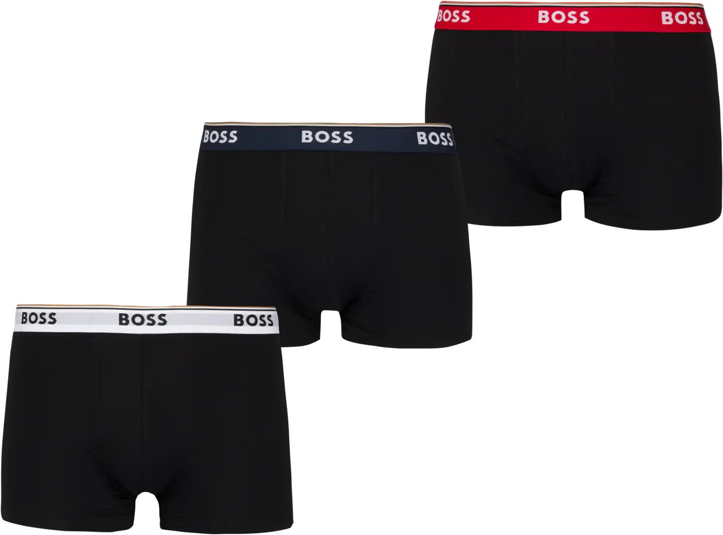 Hugo Boss miesten bokserit 50483640 3-pack - BLACK - 1