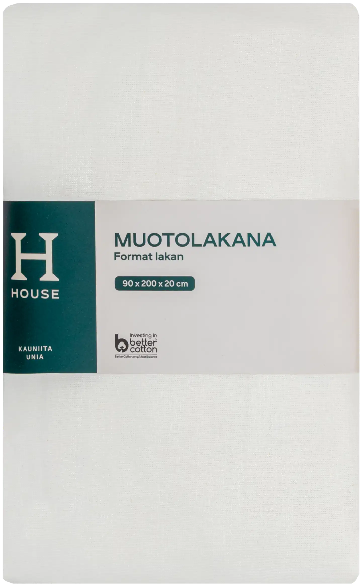 House muotolakana 90x200x20 cm - White