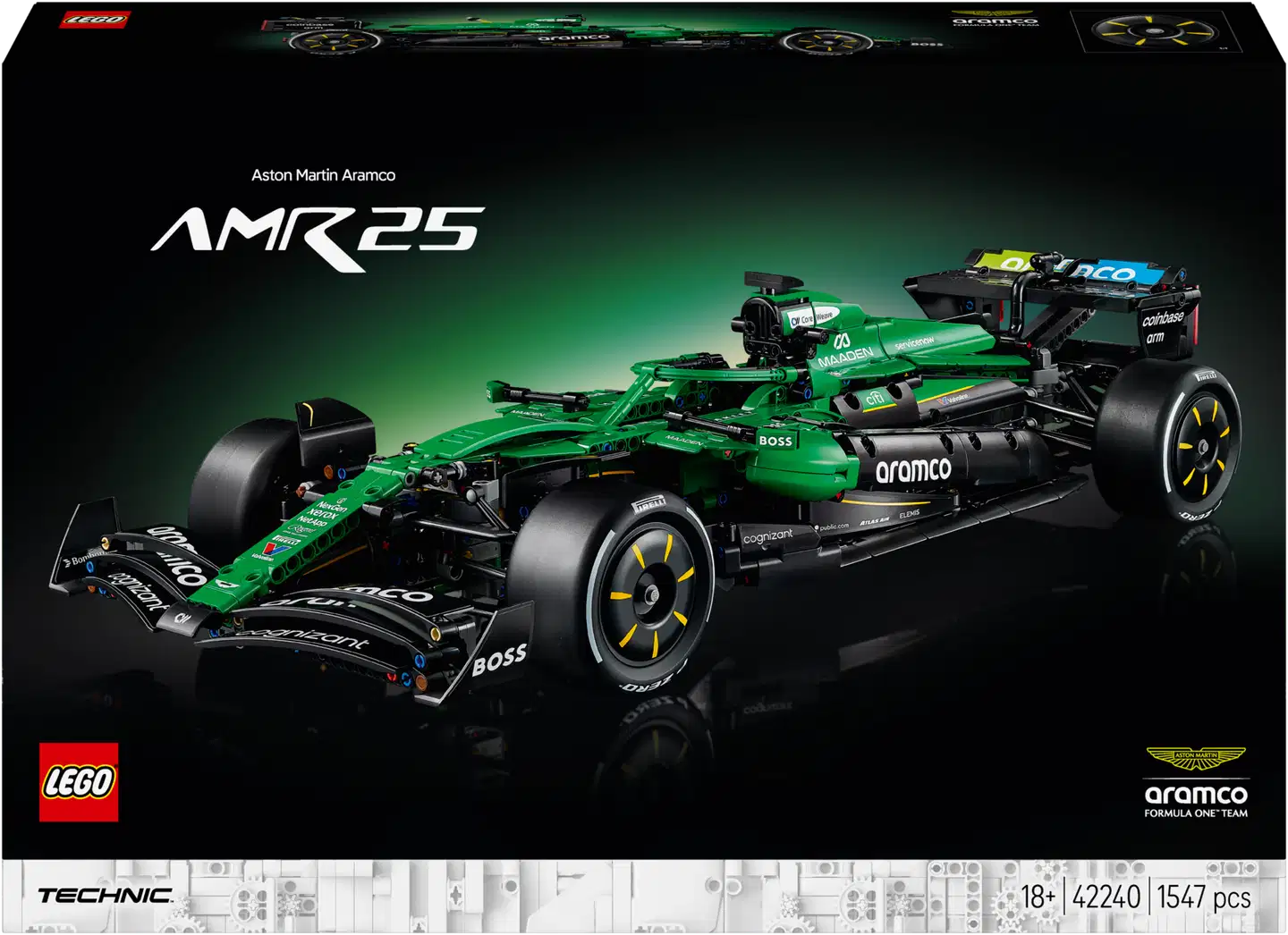 LEGO® Technic 42240 Aston Martin Aramco AMR25 ‑F1®-auto - 3