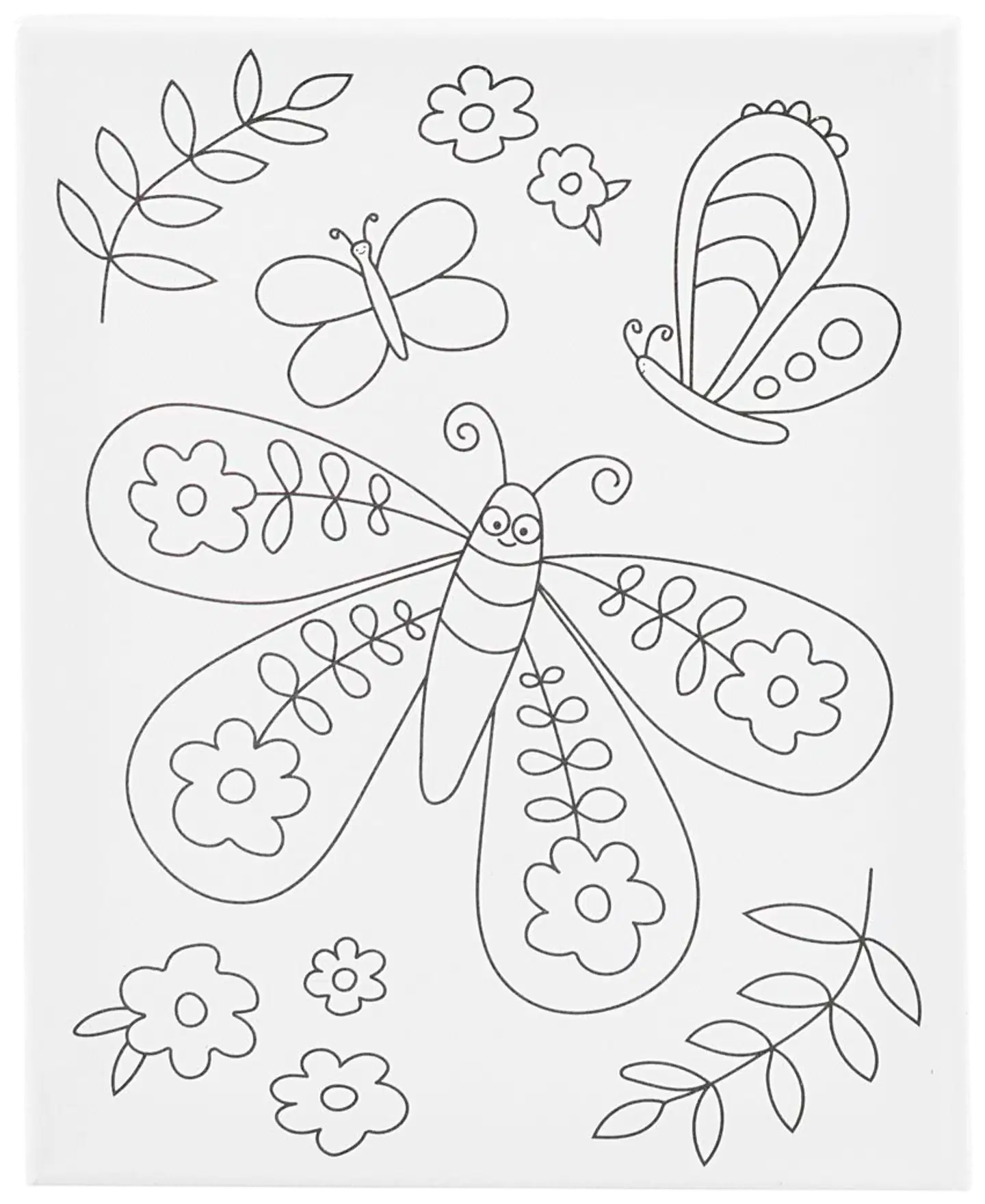 Creativ Company kuvioitu maalauspohjaperhonen 24x30cm - 1