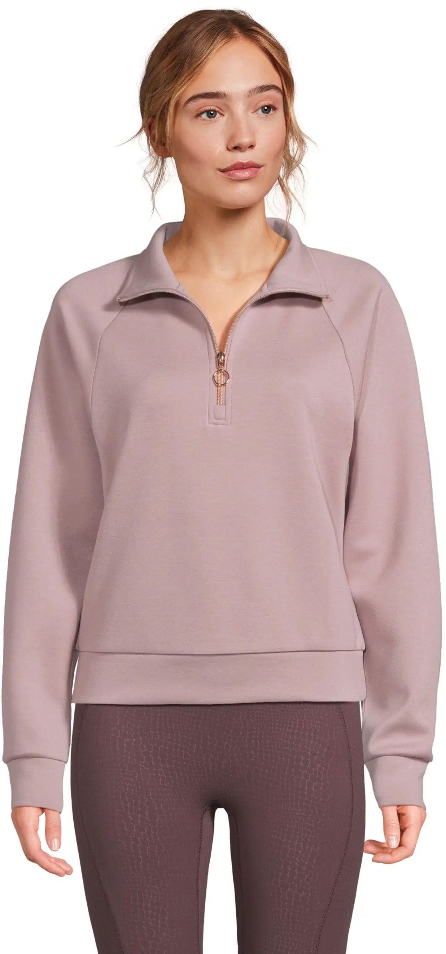 Danskin naisten scuba-collegepusero vetoketjukauluksella DCA2602A - Deauville Mauve - 1