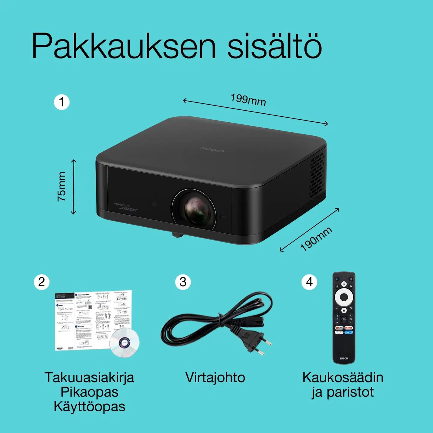 Epson Lifestudio Pop Plus -projektori EF-62B - 3