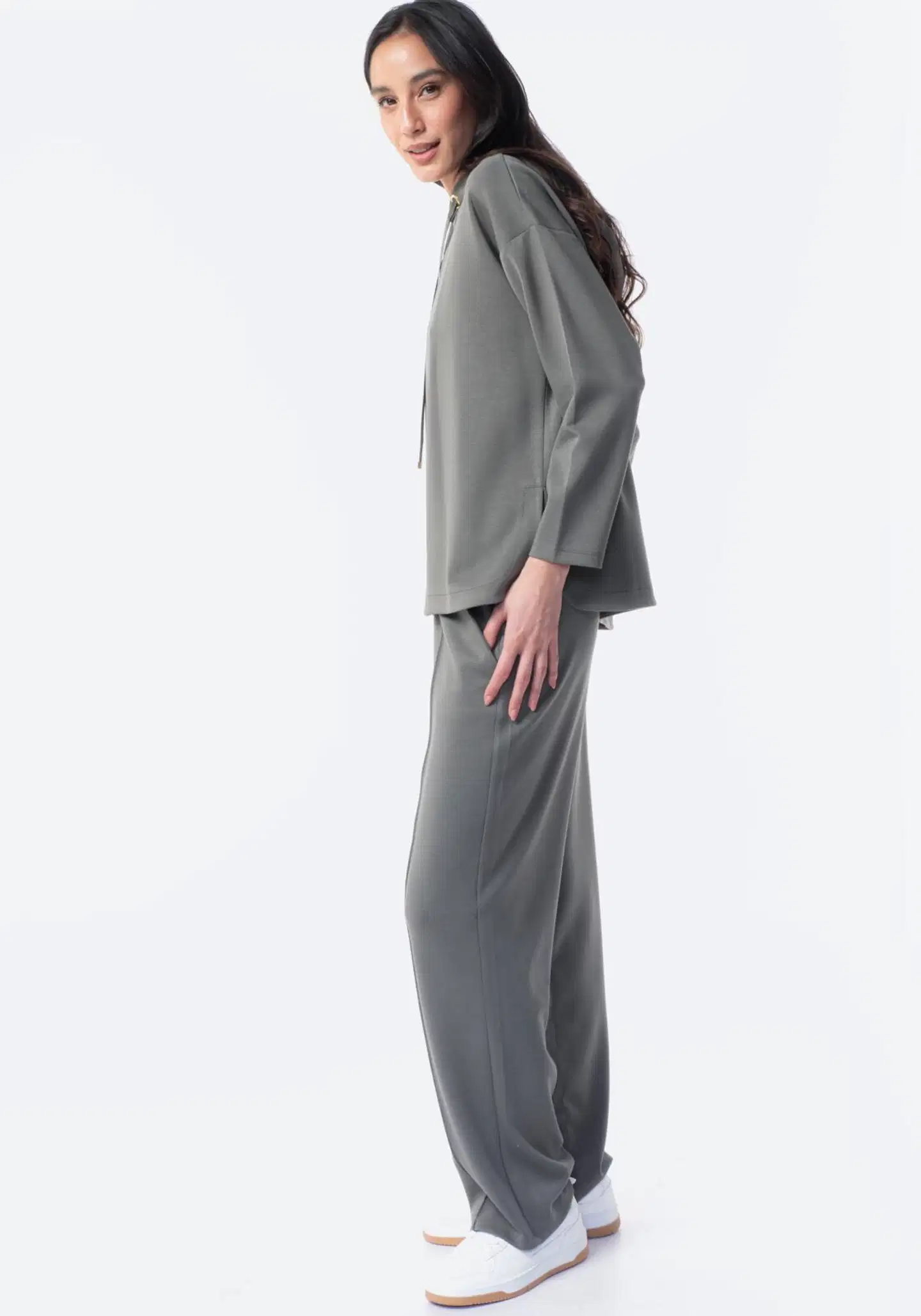 TEX naisten scubahousut I286132 - KHAKI - 5