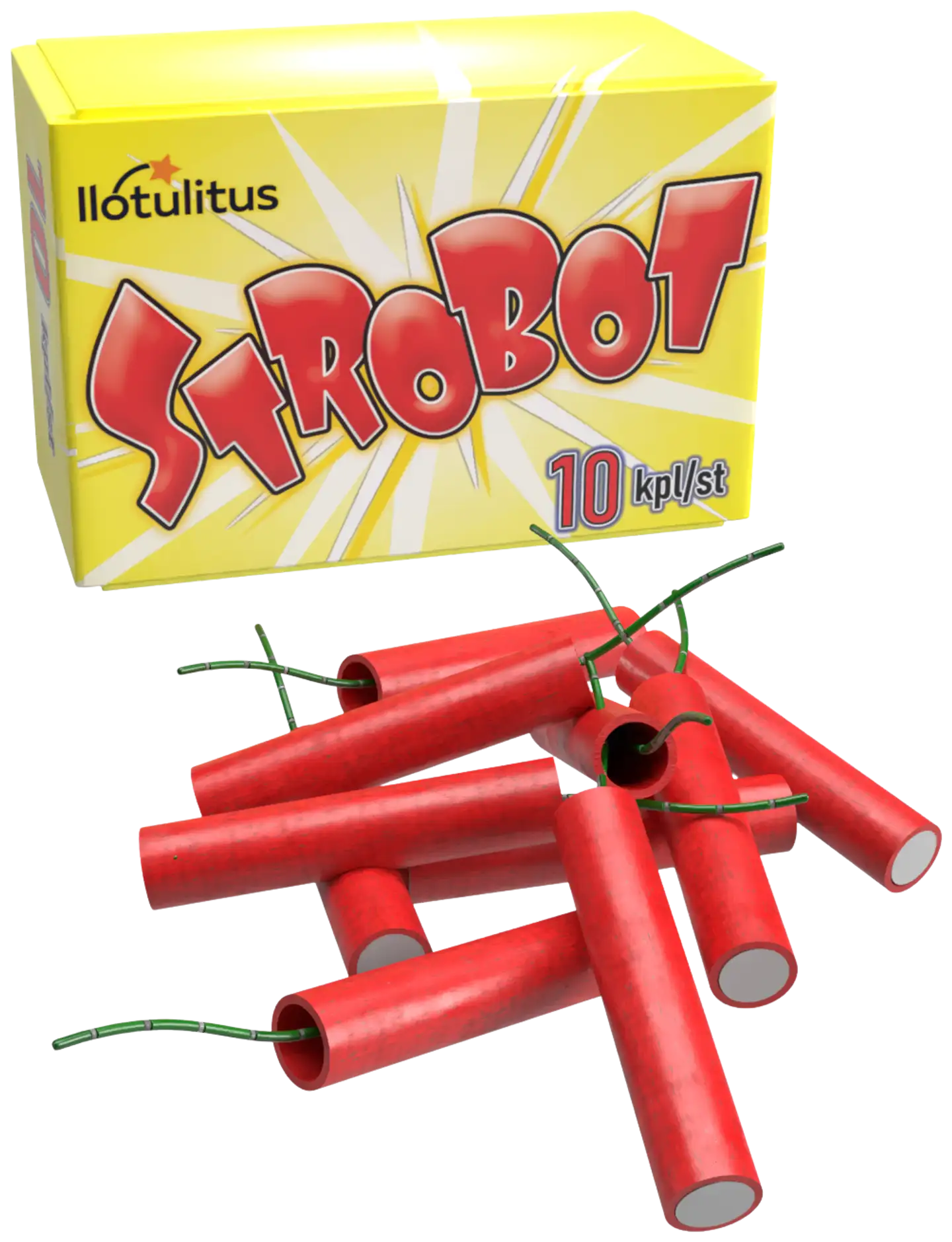 Ilotulitus Strobot pienilotulite 10 kpl