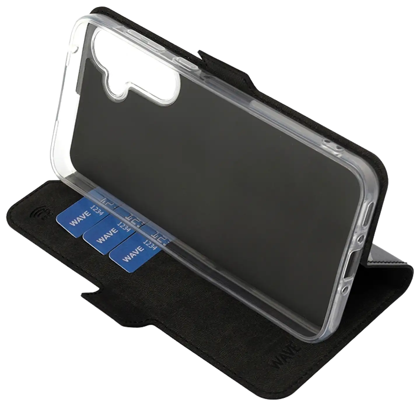 Wave Book Case, Samsung Galaxy A35 5G, Musta - 5