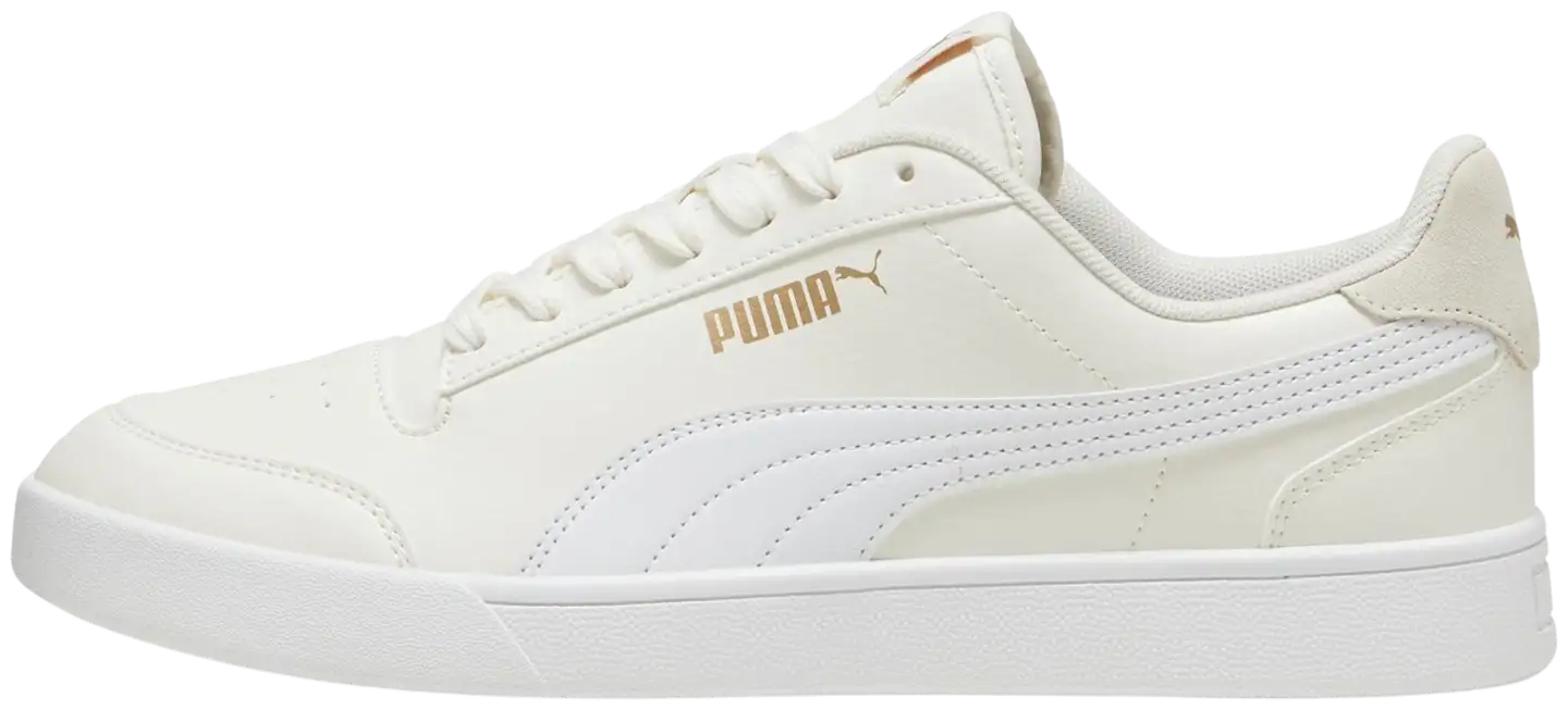 Puma naisten vapaa-ajan jalkine Suffle - Warm White-White-PUMA Gold - 3