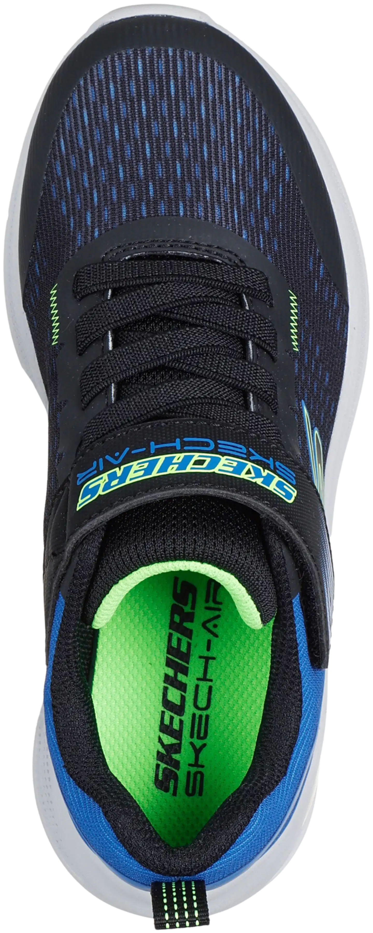 Skechers lasten lenkkari Microspec Max Advance  Squad-P - black/blue/lime - 4
