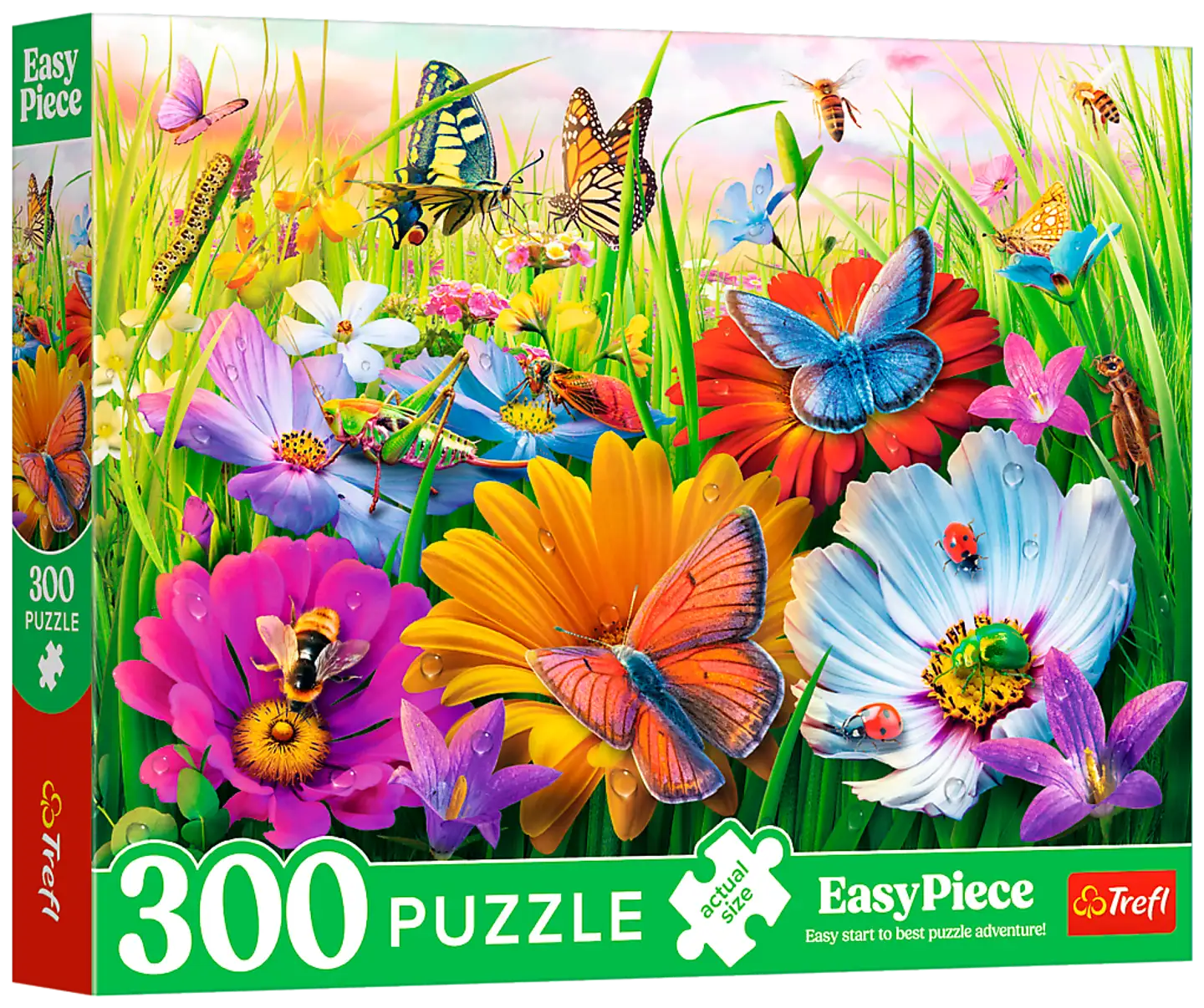 Trefl Palapeli EasyPiece Insects in the meadow, 300 palaa