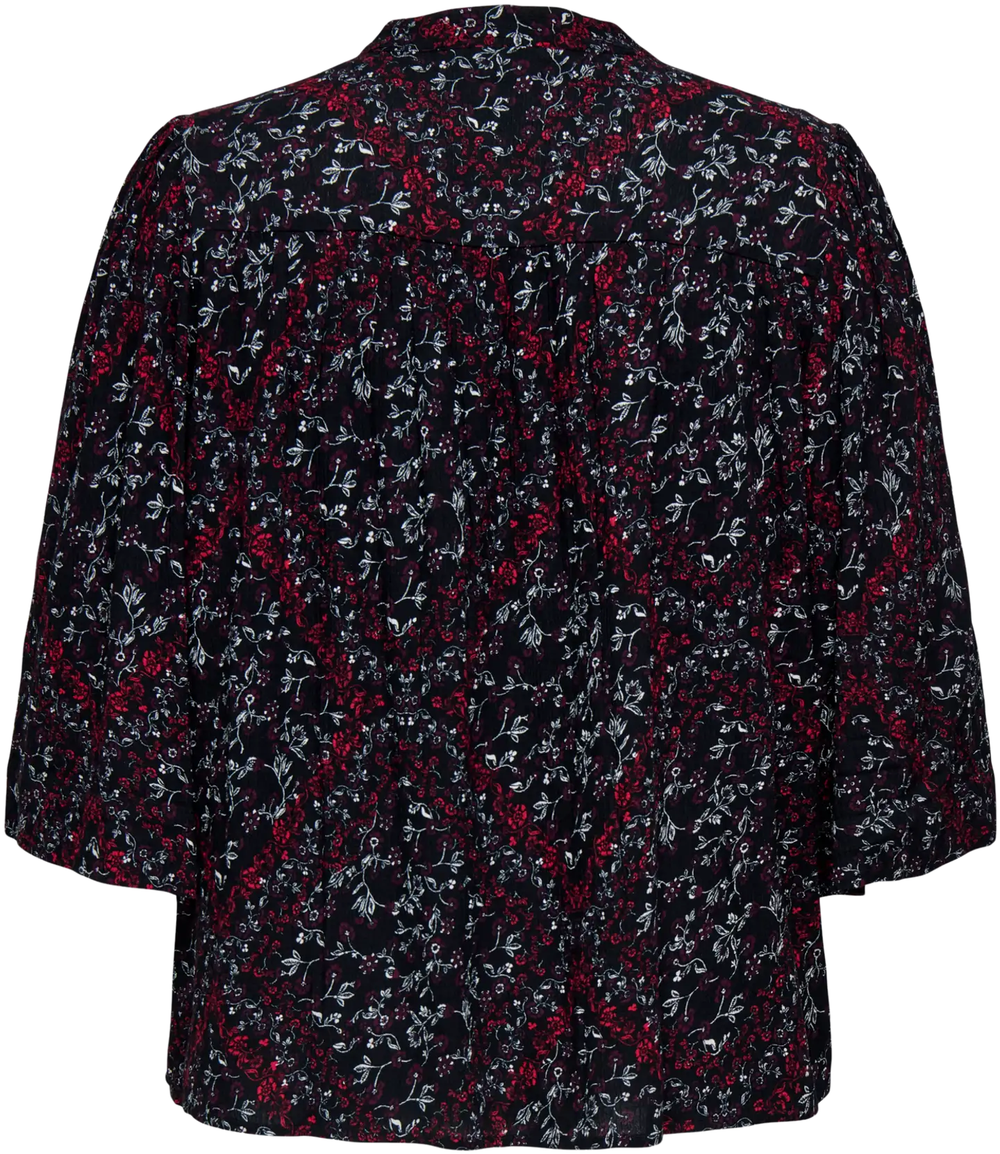 ONLY CARMAKOMA naisten kuviollinen viskoosipaita Carfosca - BLACK - 2