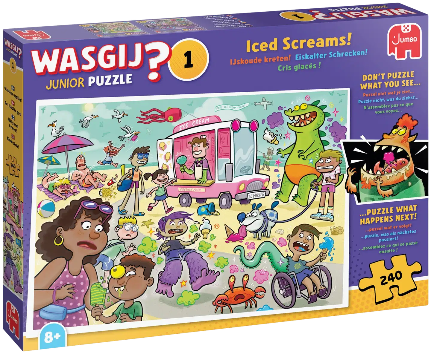 Jumbo palapeli Wasgij Junior 1 Iced Screams! 240 - 1