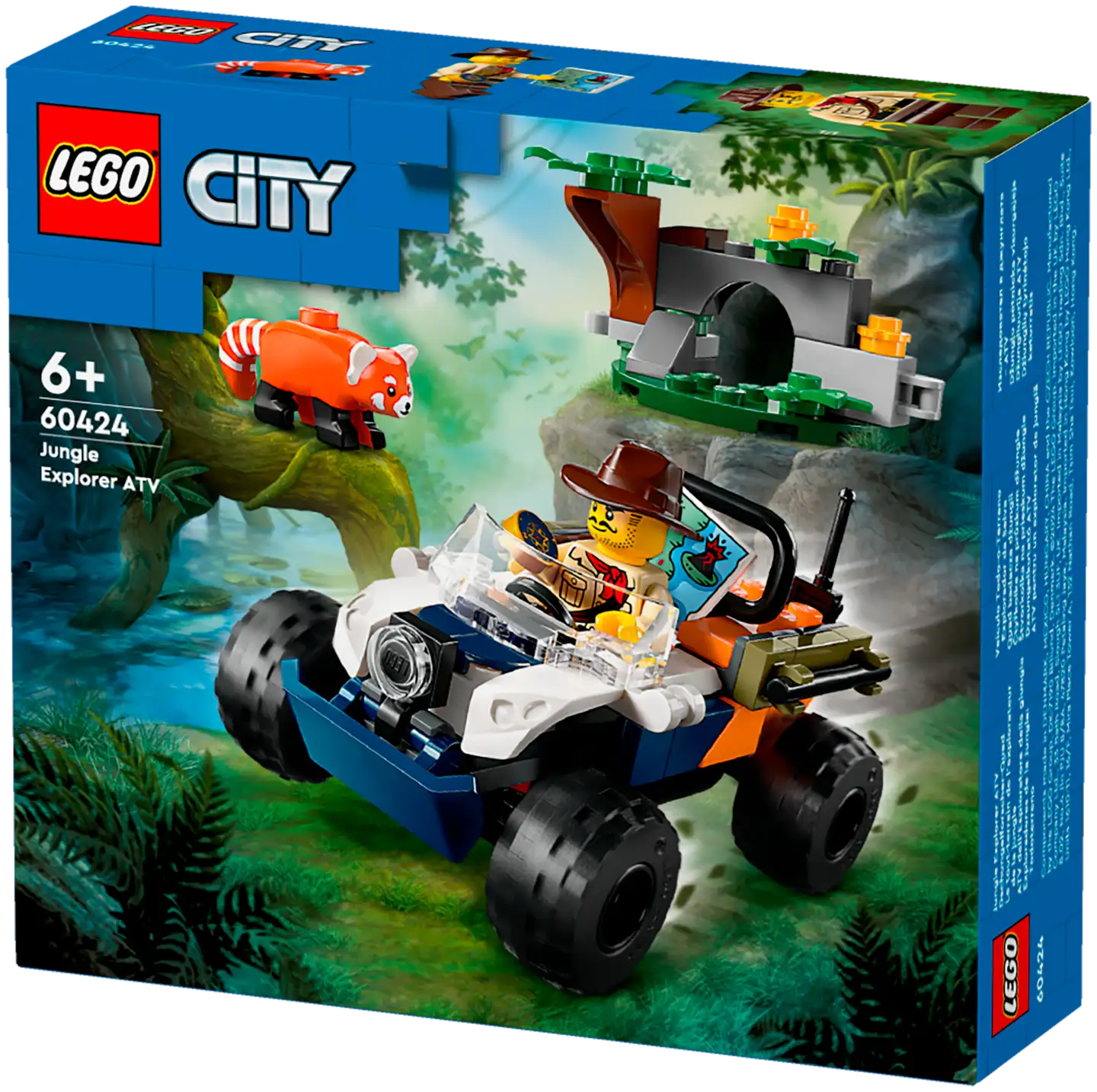 LEGO City Exploration 60424 Viidakkotutkijan mönkijä ja kultapanda - 3