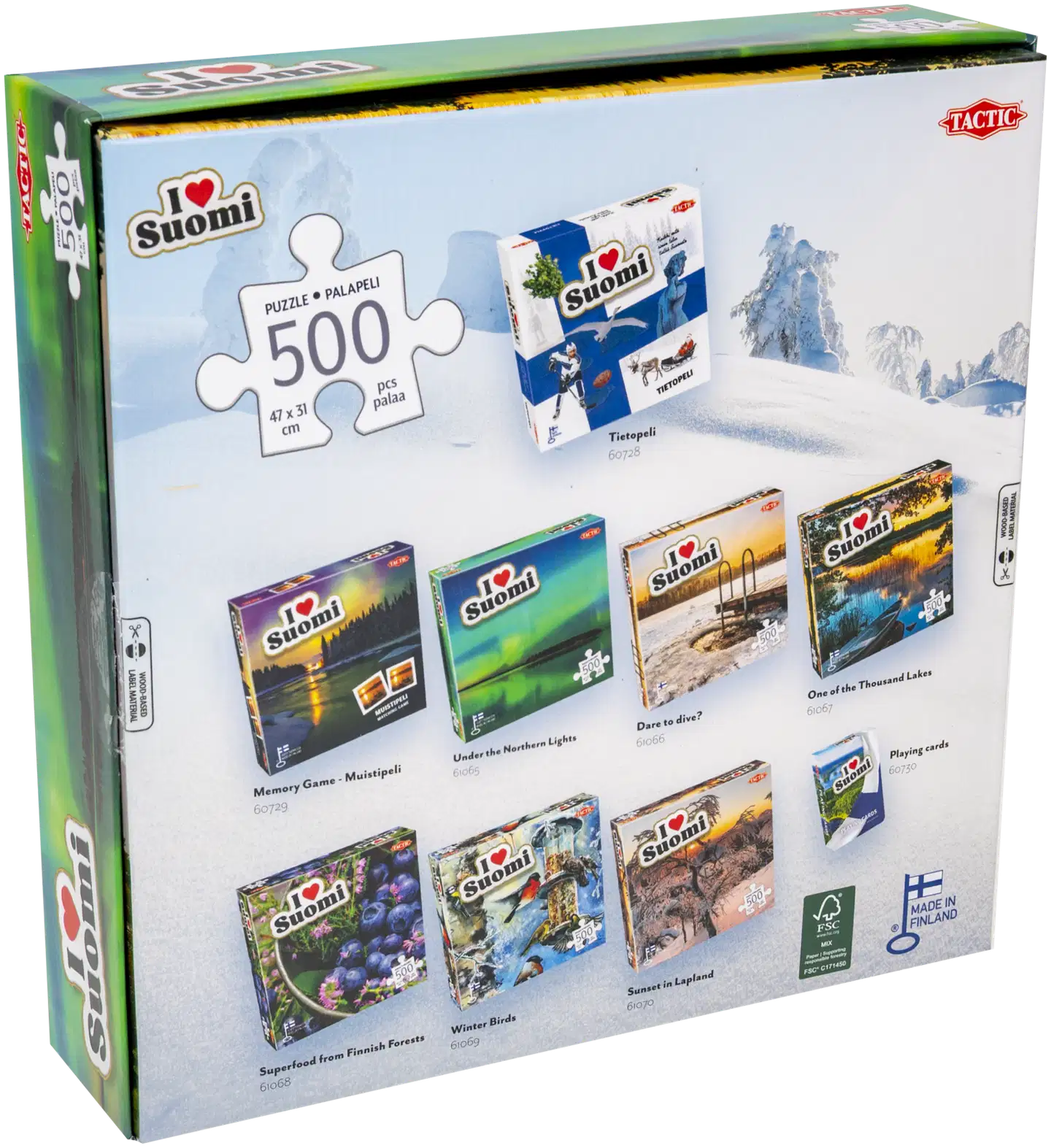 Tactic Palapeli I love Suomi Under the Northern Lights 500 palaa - 5