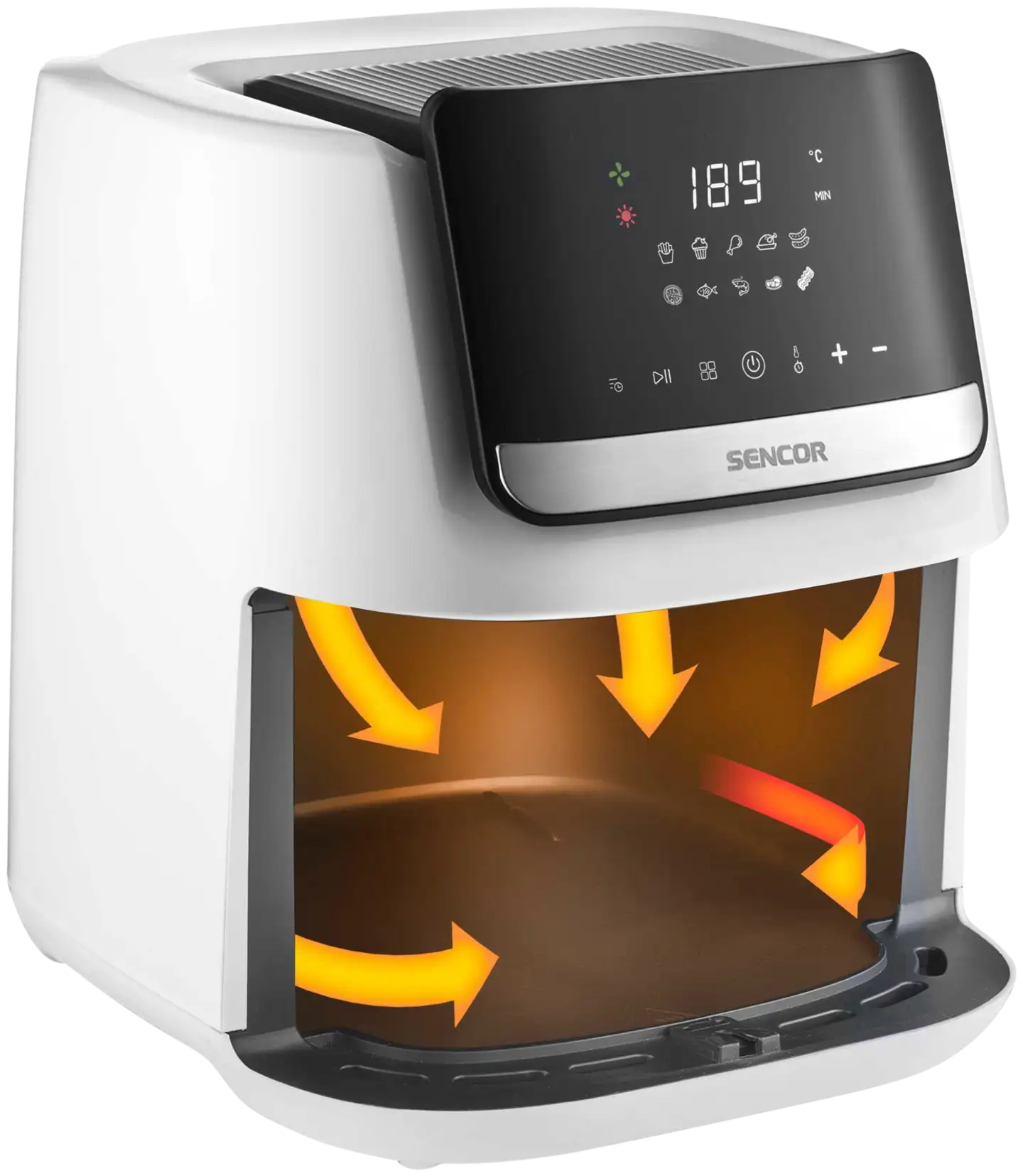 Sencor air fryer kiertoilmakypsennin SFR 6551WH valkoinen - 5