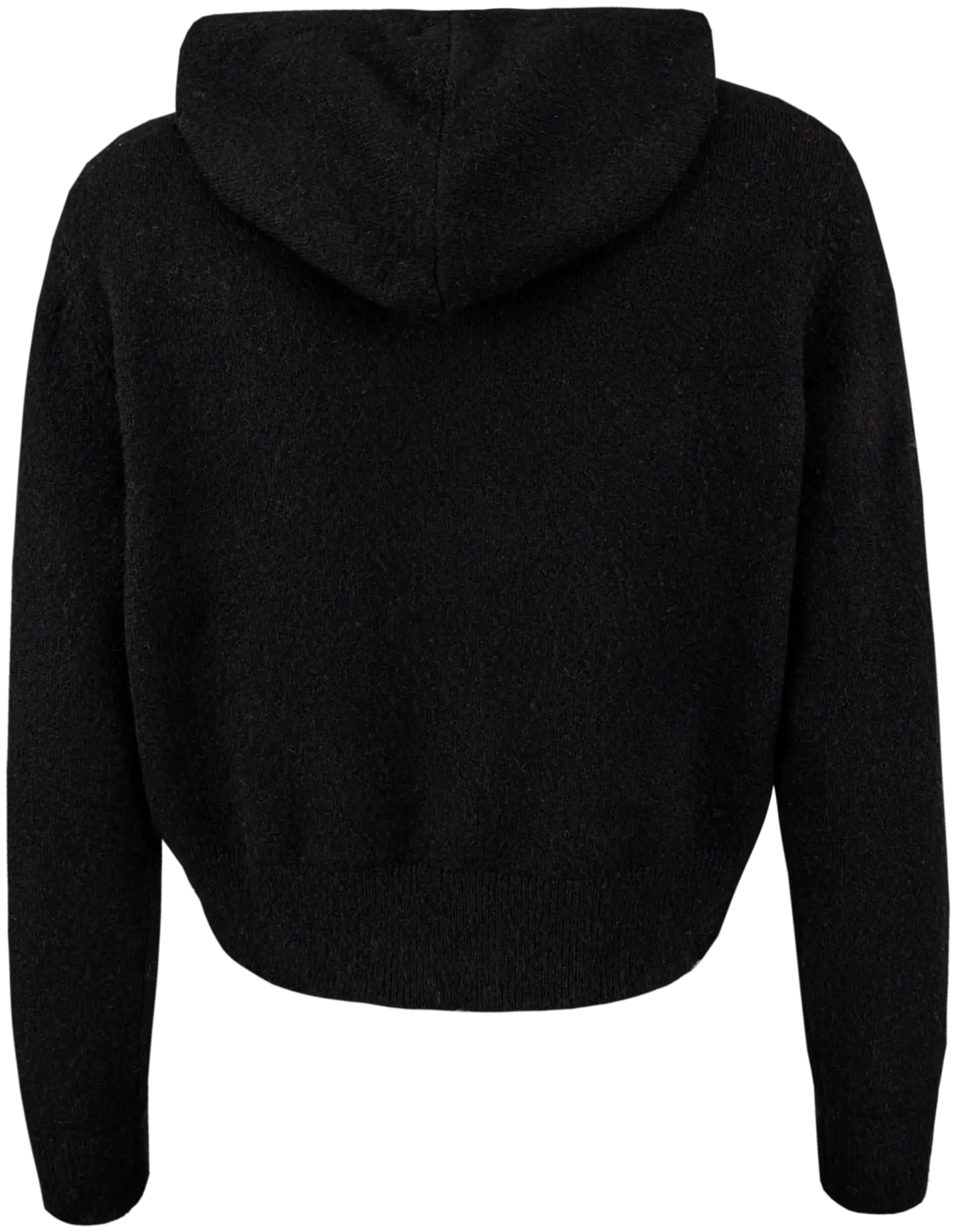 TEX naisten neuletakki hupulla I997019 - BLACK 1 - 3