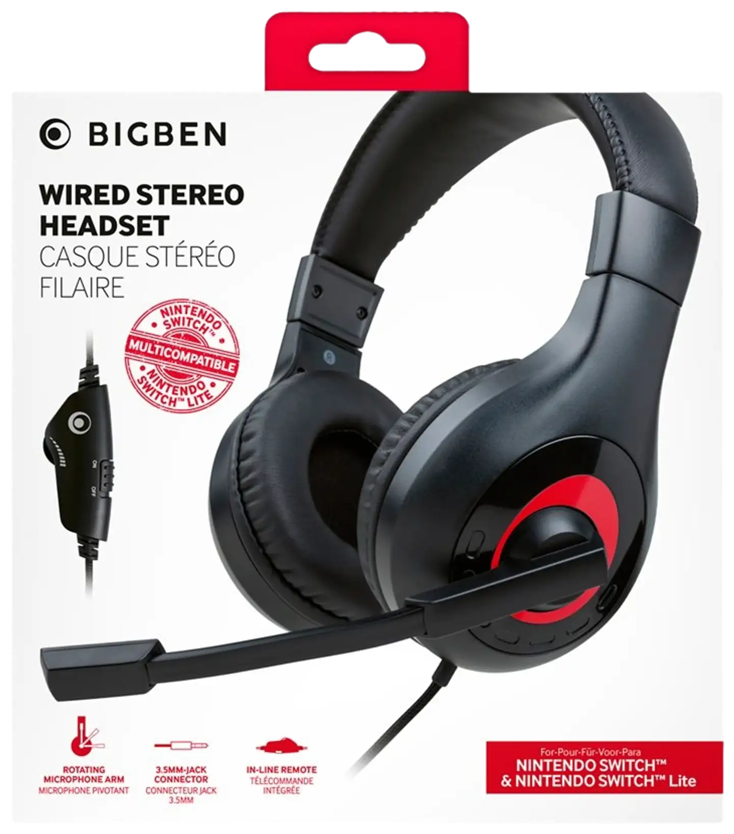 Big Ben Nintendo pelikuuloke Switch musta langallinen - 7