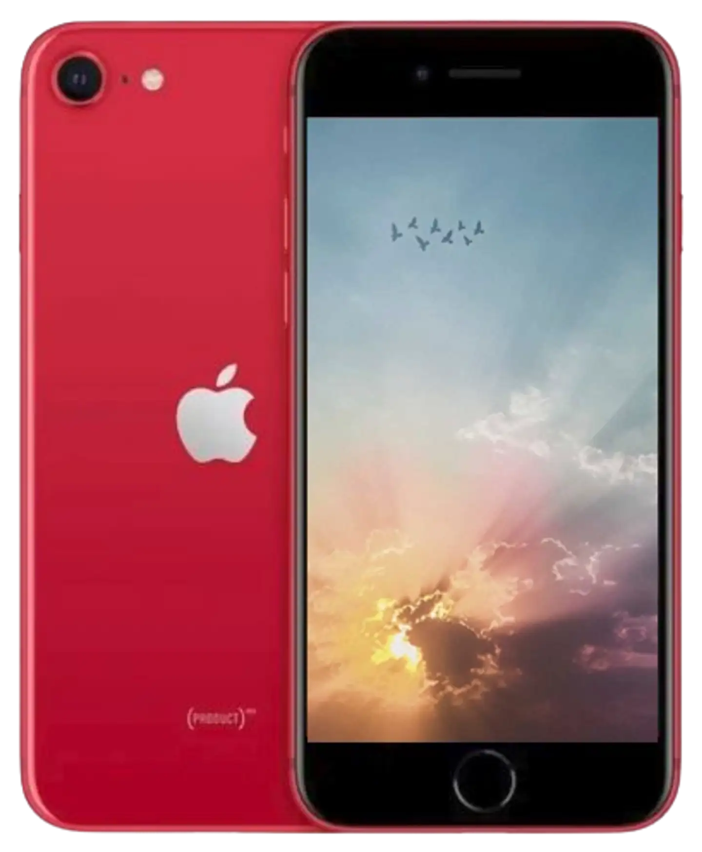 Apple iPhone SE 2 64GB älypuhelin Red, tehdashuollettu, käytetty puhelin