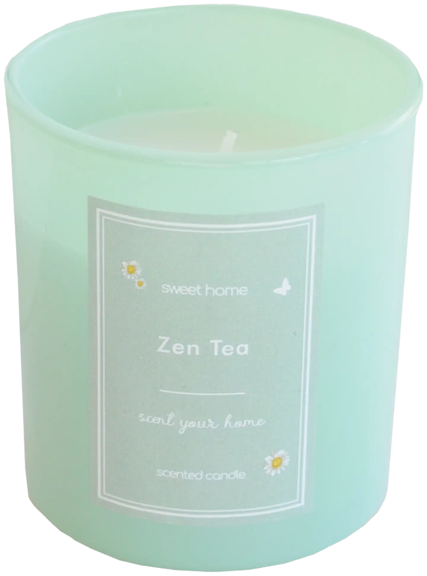 Lasikynttilä 7,5x8 cm paketissa vihreä, tuoksu Zen Tea - 2