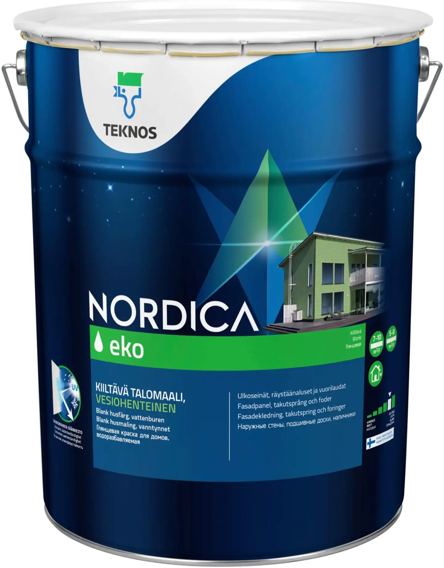 Teknos talomaali Nordica Eko 18 l PM3 sävytettävä kiiltävä