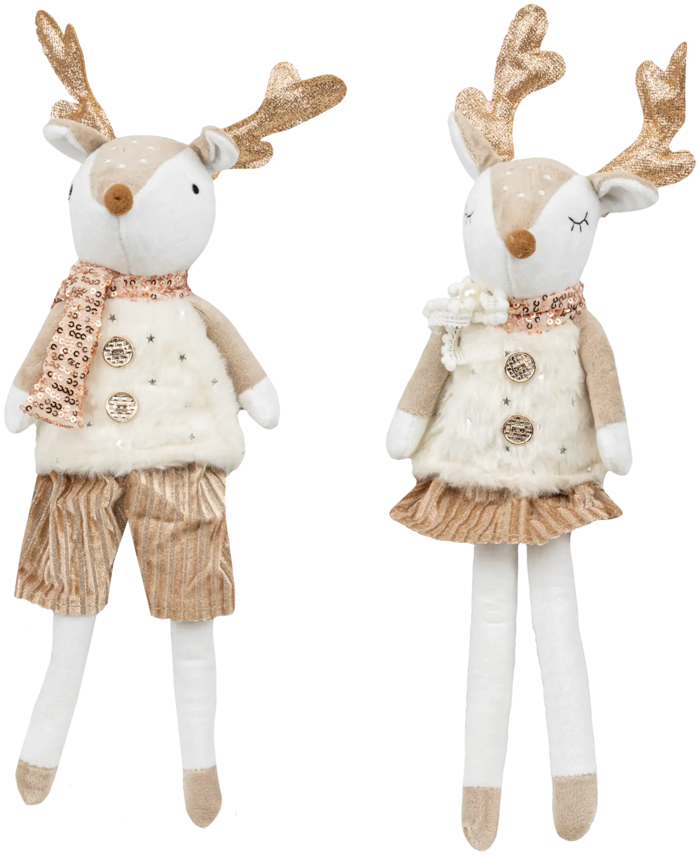 Istuva koristehahmo Poro Kulta 40 cm, erilaisia - 1