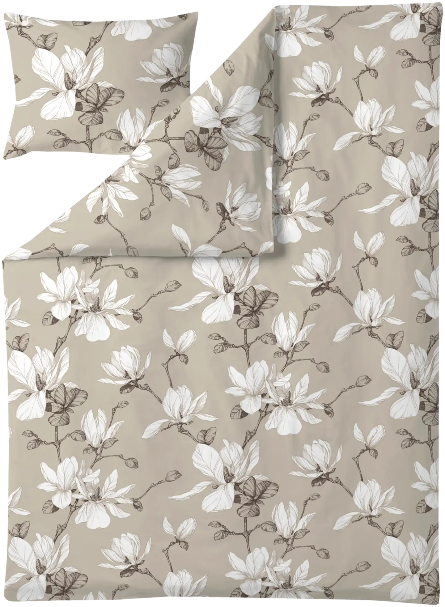Finlayson satiini pussilakanasetti Magnolia 150X210+50X60 beige - 1