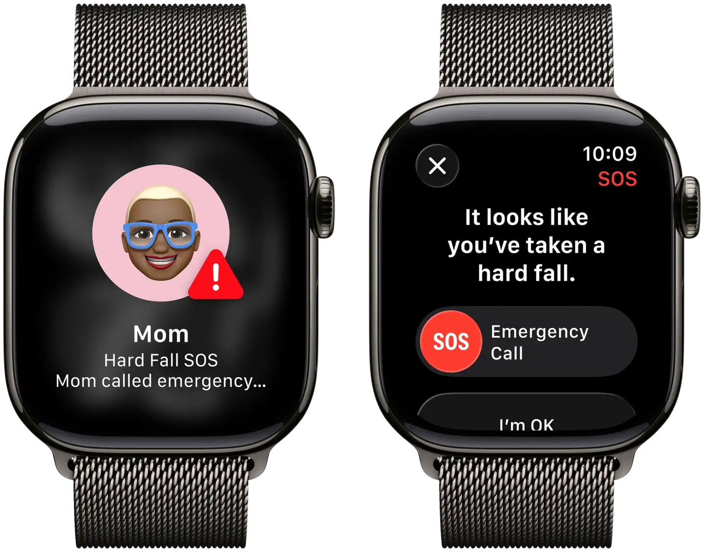 Apple Watch Series 11 GPS + Cellular 46mm titaani kotelo, titaani Milanese ranneke - M/L - MFD44QN/A - 6
