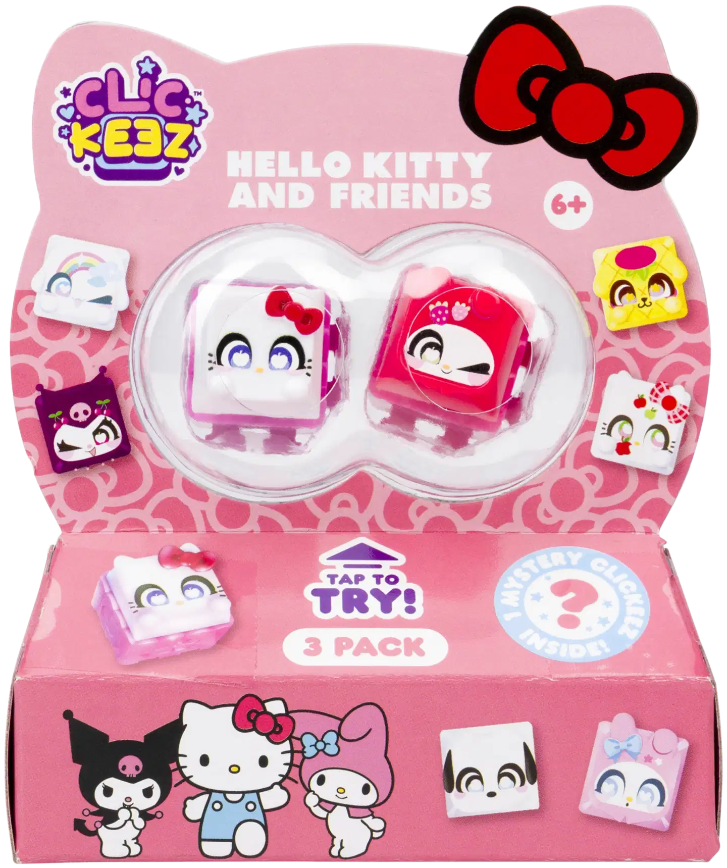 Clickeez Hello Kitty & Friends napsuteltava fidget-avaimenperä 3 hahmoa - 5