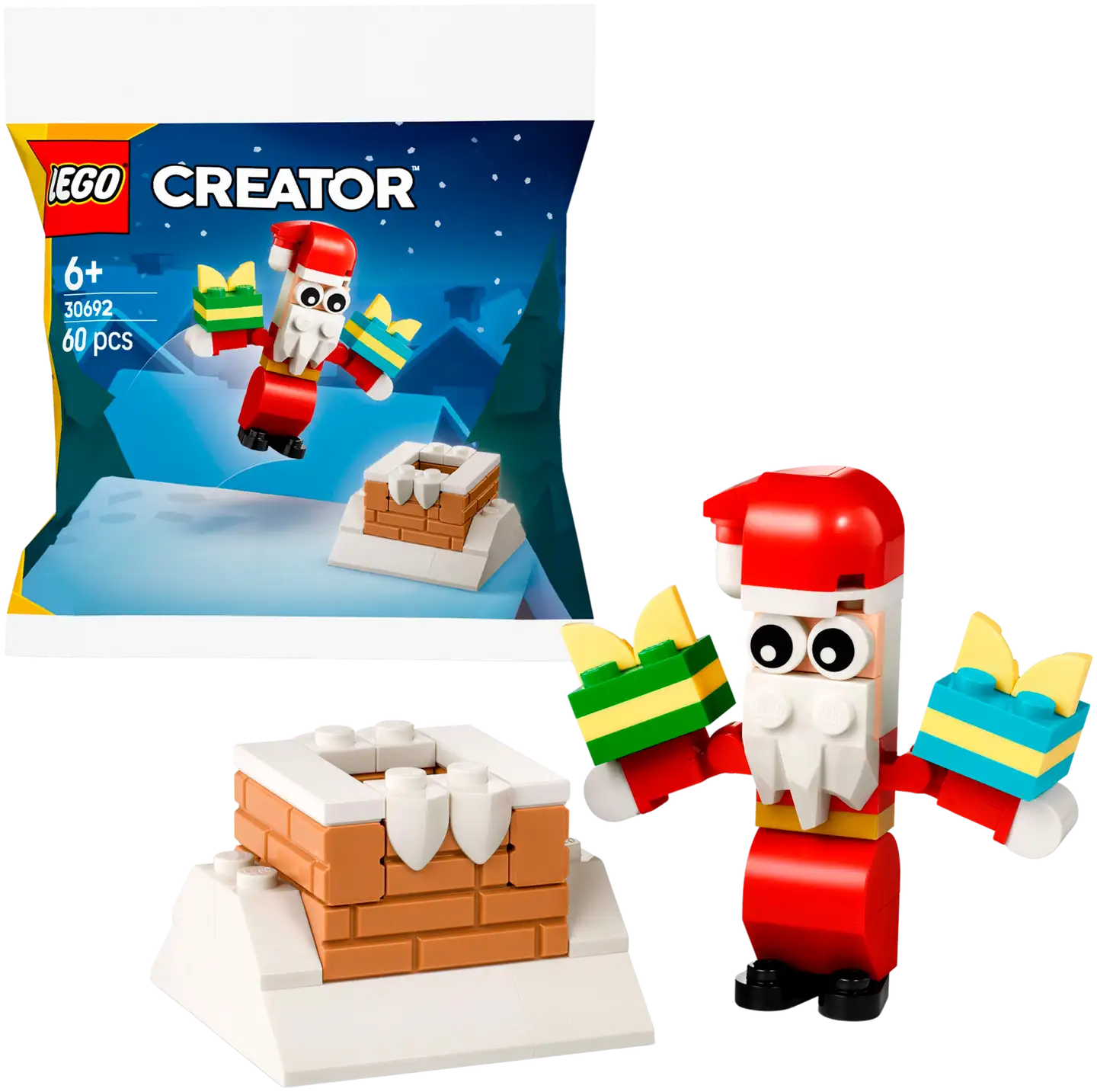 LEGO® Recruitment Bags 30692 Jouluiloa: joulupukki ja savupiippu - 1