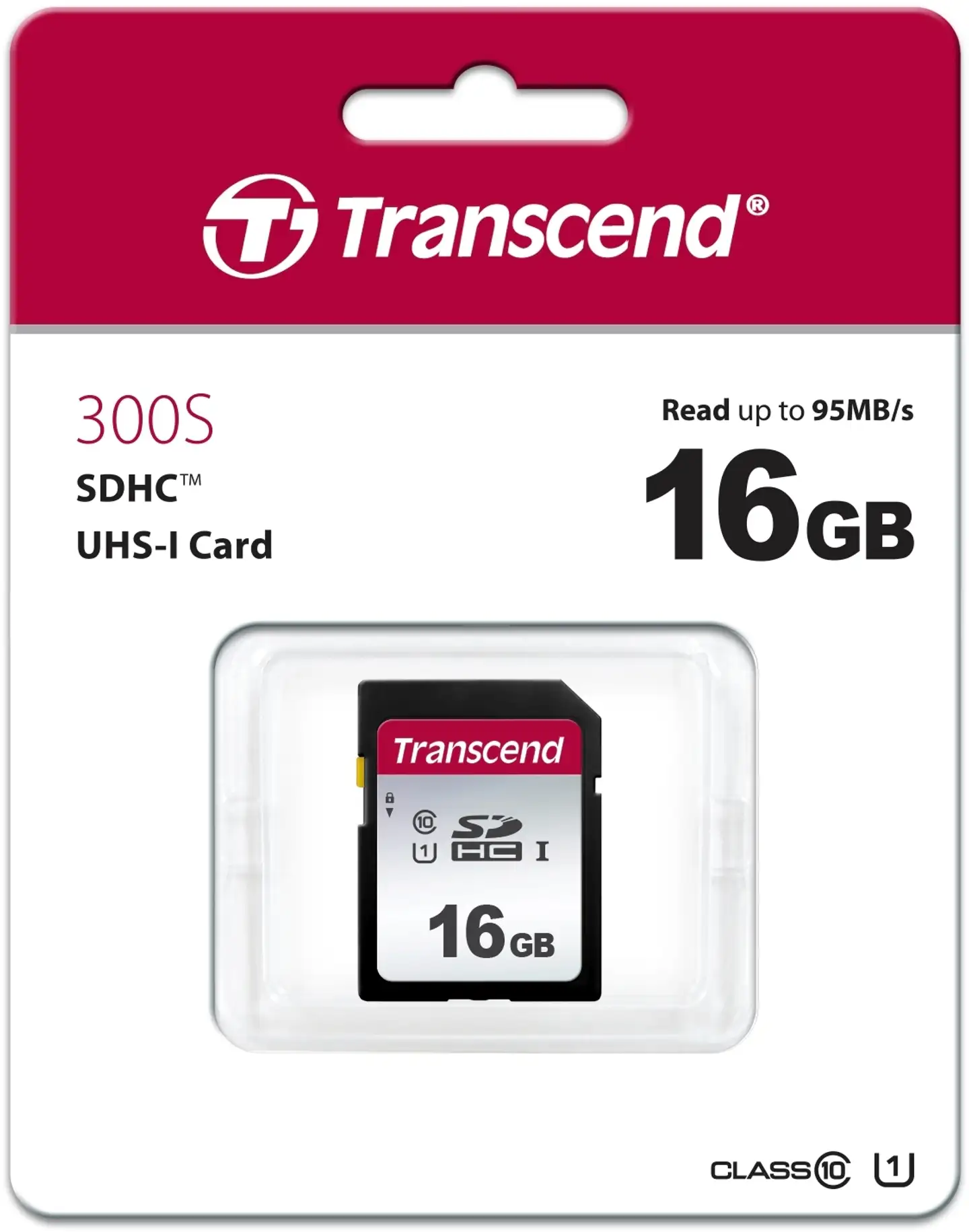 Transcend muistikortti 300S 16GB U1 SD - 2