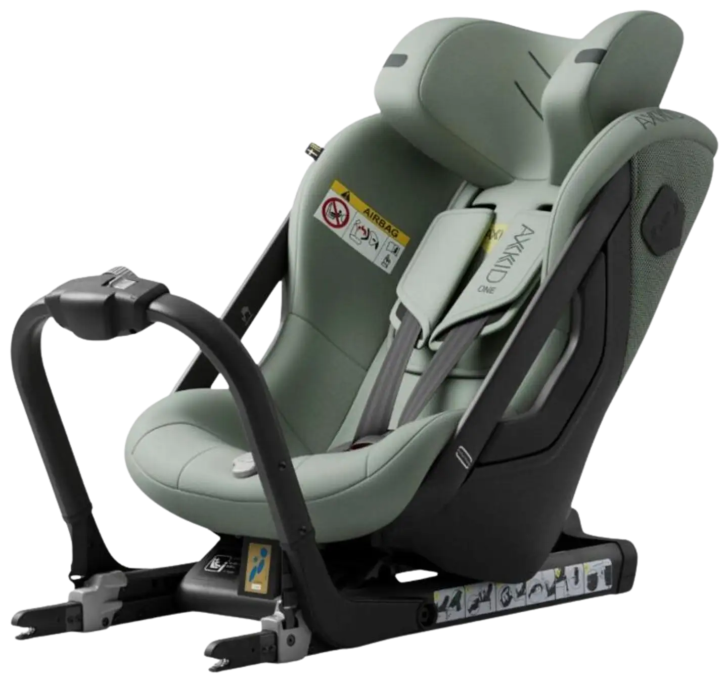 Axkid One 3 turvaistuin 61-125cm Nordic Bloom Green - 2