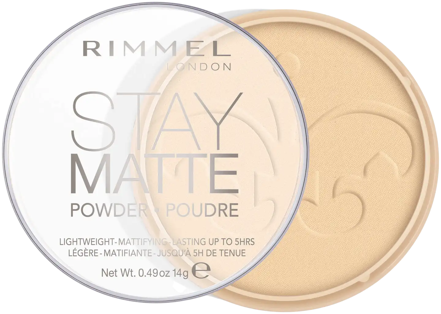 Rimmel 14g Stay Matte Pressed Powder 001 Transparent kivipuuteri - 2