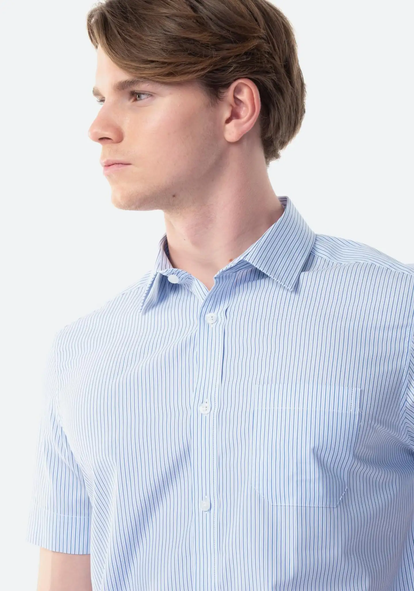 TEX miesten lyhythihainen kauluspaita I274798 - Sky - 5