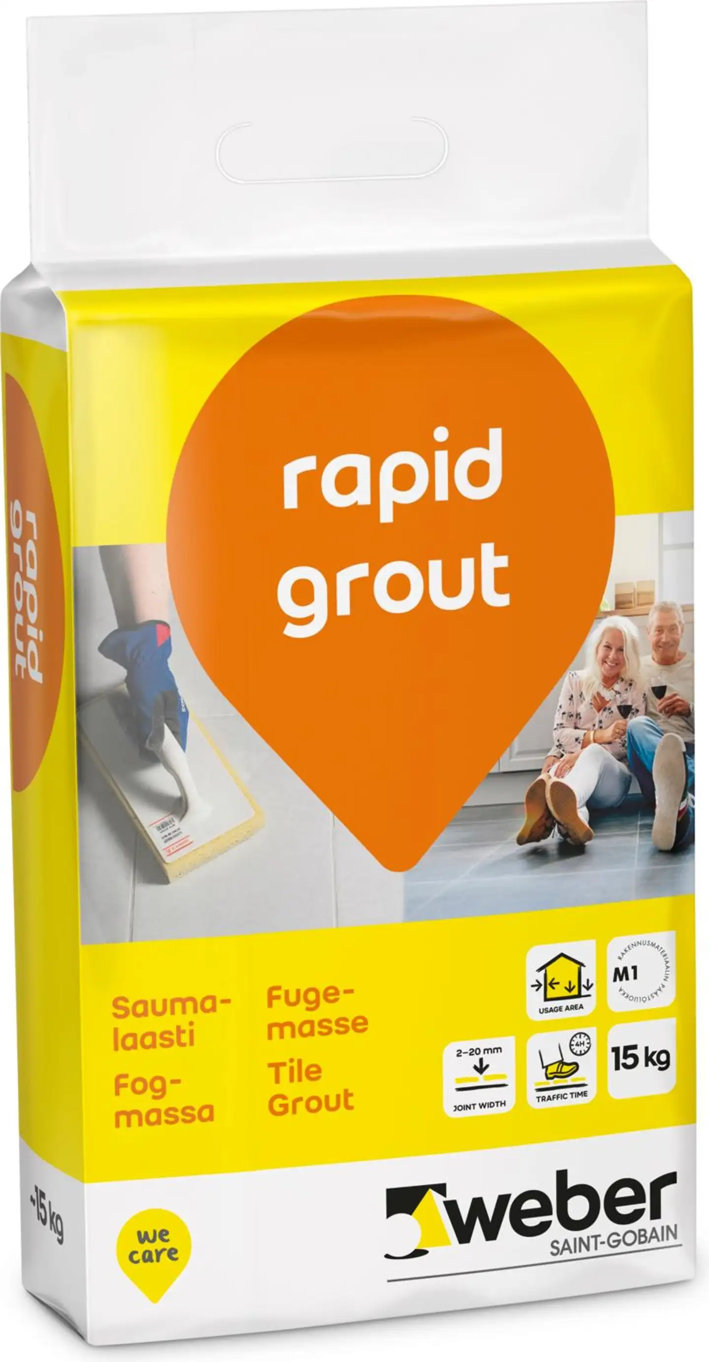 Weber Rapid Grout saumalaasti 33 Tan 15 kg