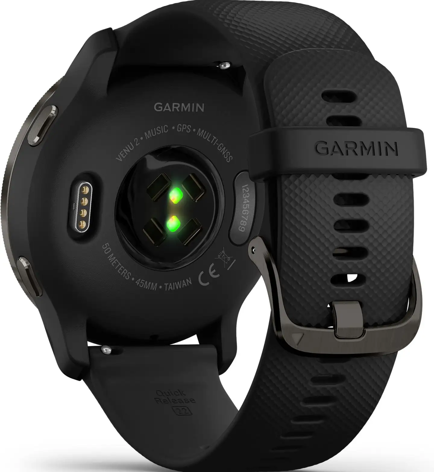 Garmin älykello Venu 2, musta/tummanharmaa - 5