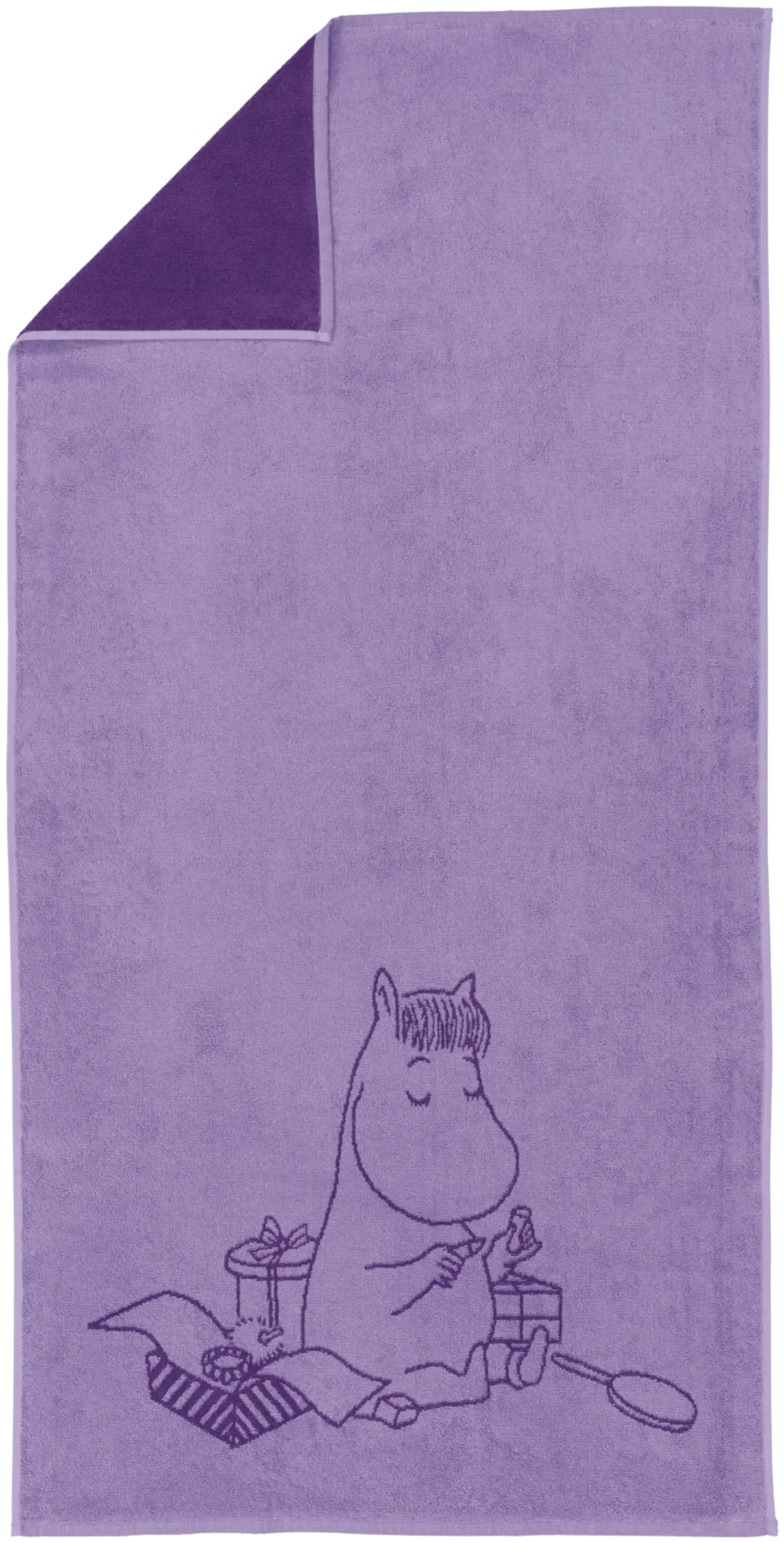 Moomin Arabia kylpypyyhe 70x140 Niiskuneiti purp.