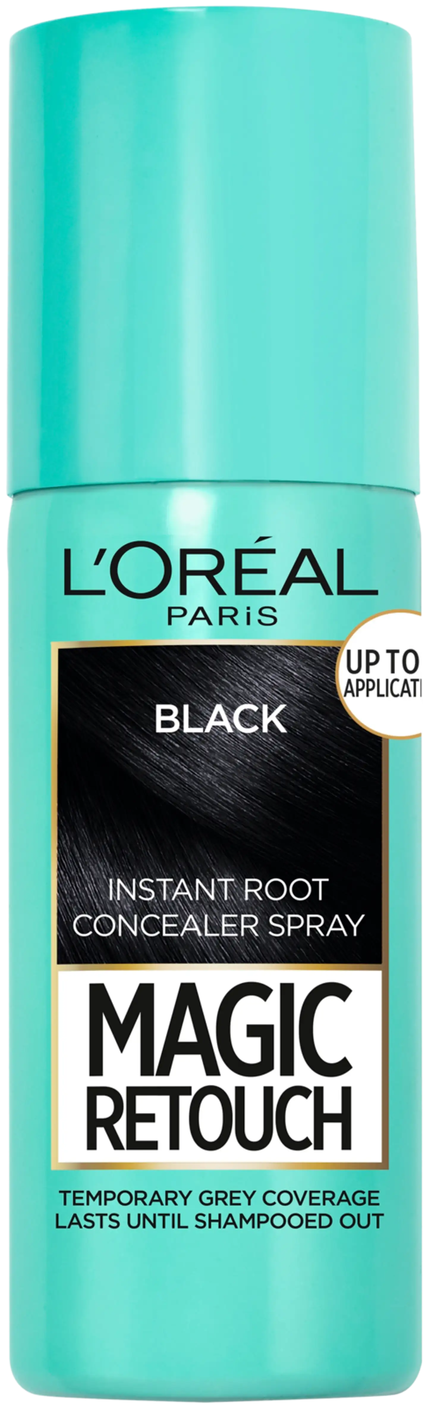 L'Oréal Paris Magic Retouch Black Suihkutettava tyvisävyte 75ml - 1