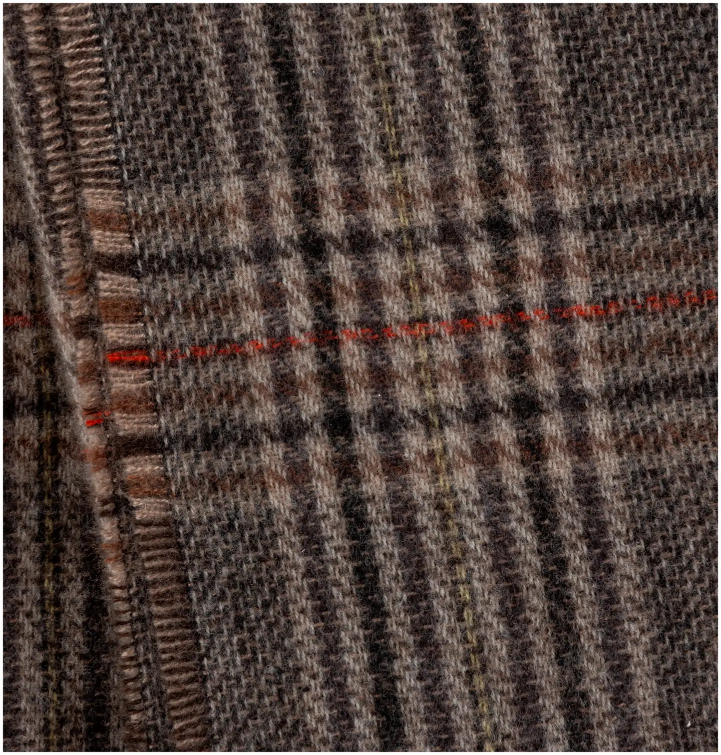 TEX miesten ruudullinen kaulaliina I969341 - Brown - 2