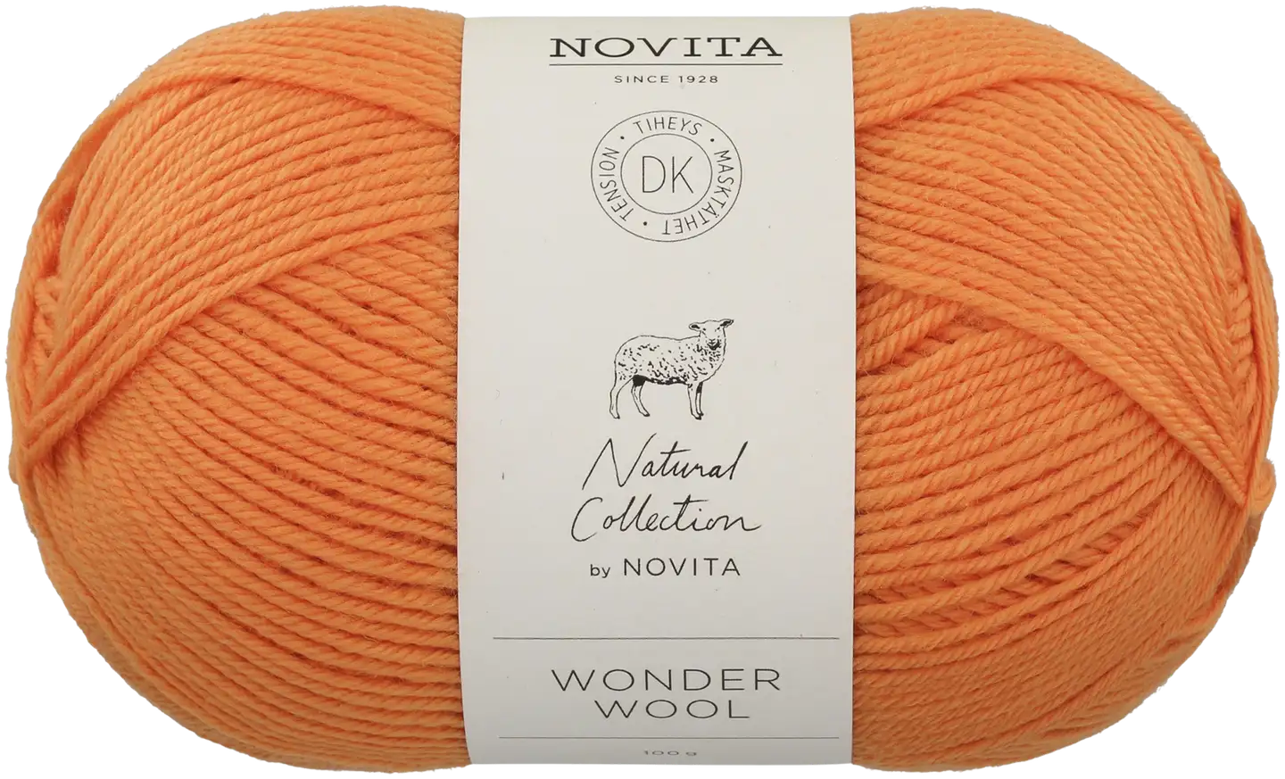 Novita Lanka Wonder Wool DK 100 g appelsiini 278 - 1