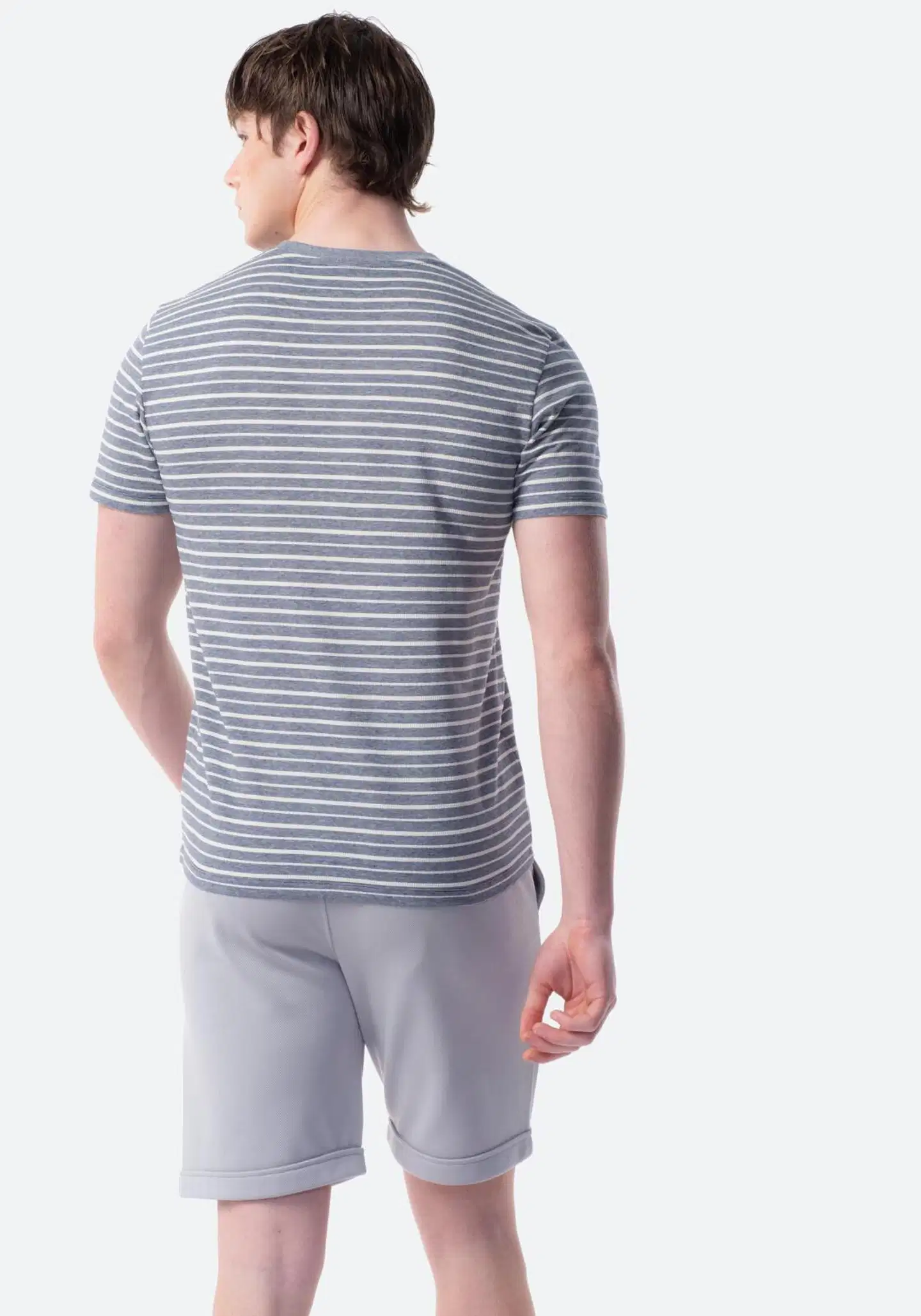 TEX miesten pikeekankaiset joggershortsit I275371 - Titanium - 3