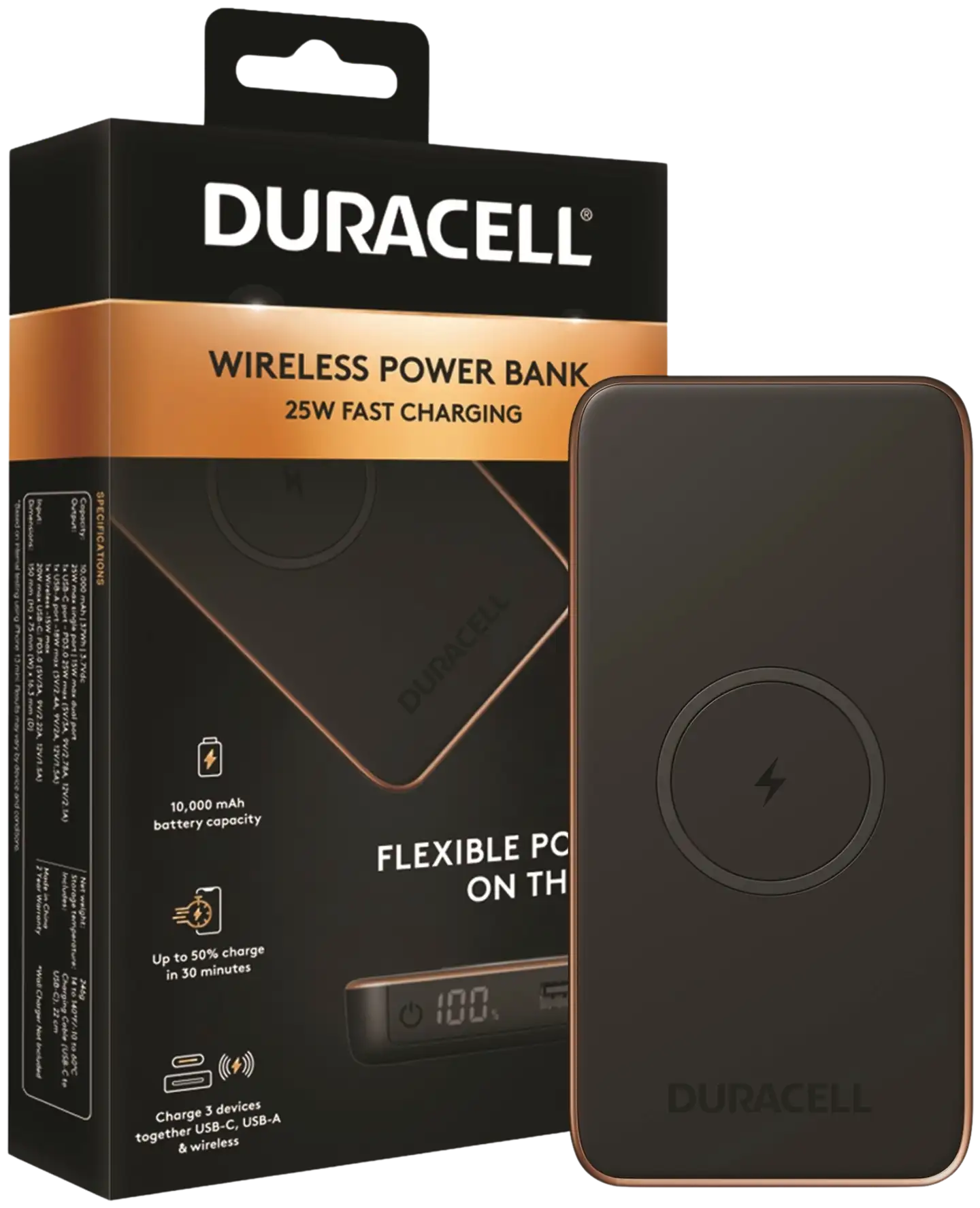 Duracell Varavirtalähde Core 10 Qi PD25W - 1