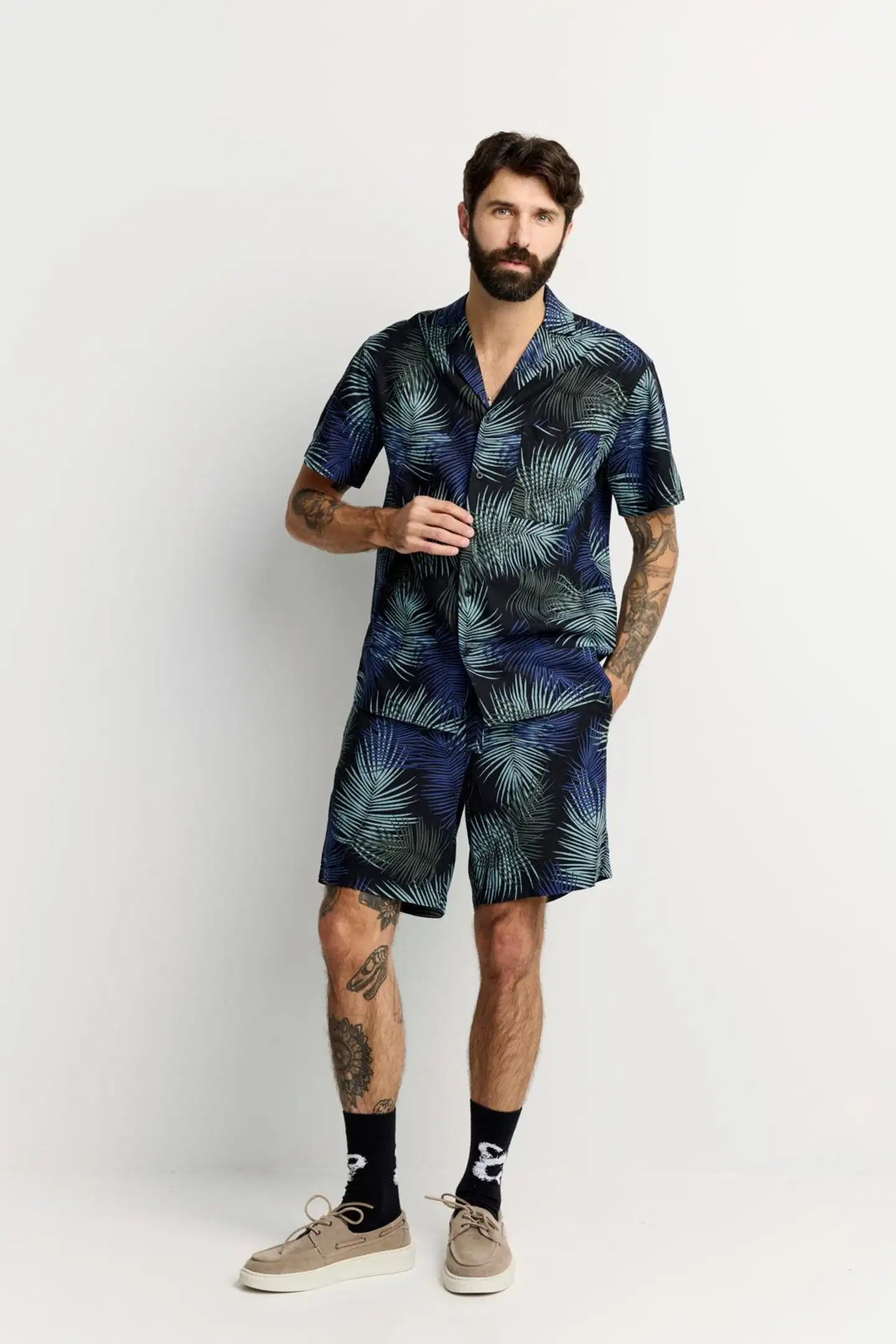 Finlayson miesten pellavapaita Palma - BLACK - 3