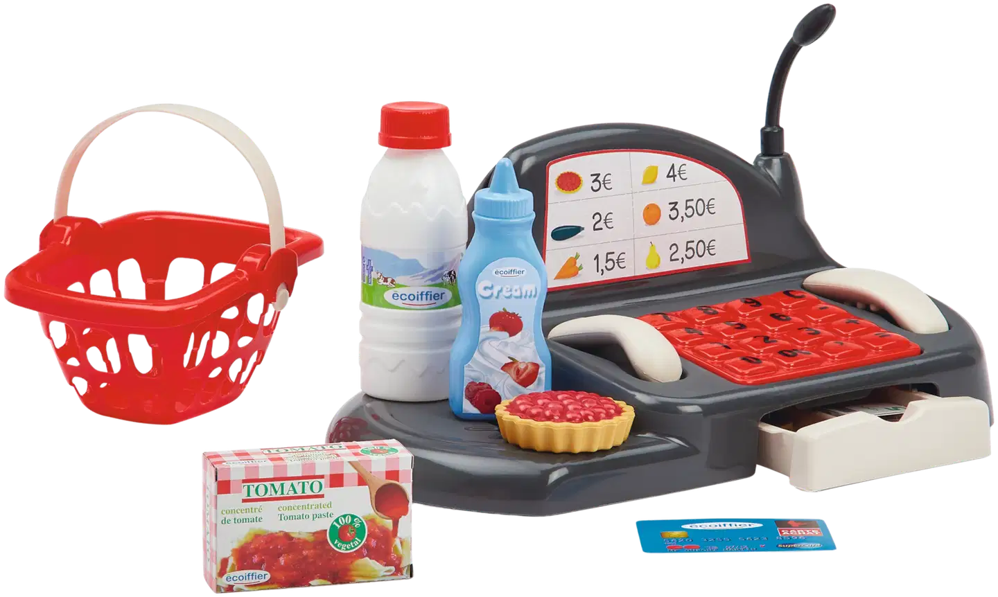 Ecoiffier - 100 % Chef - Kassakone -leikkisetti - 4