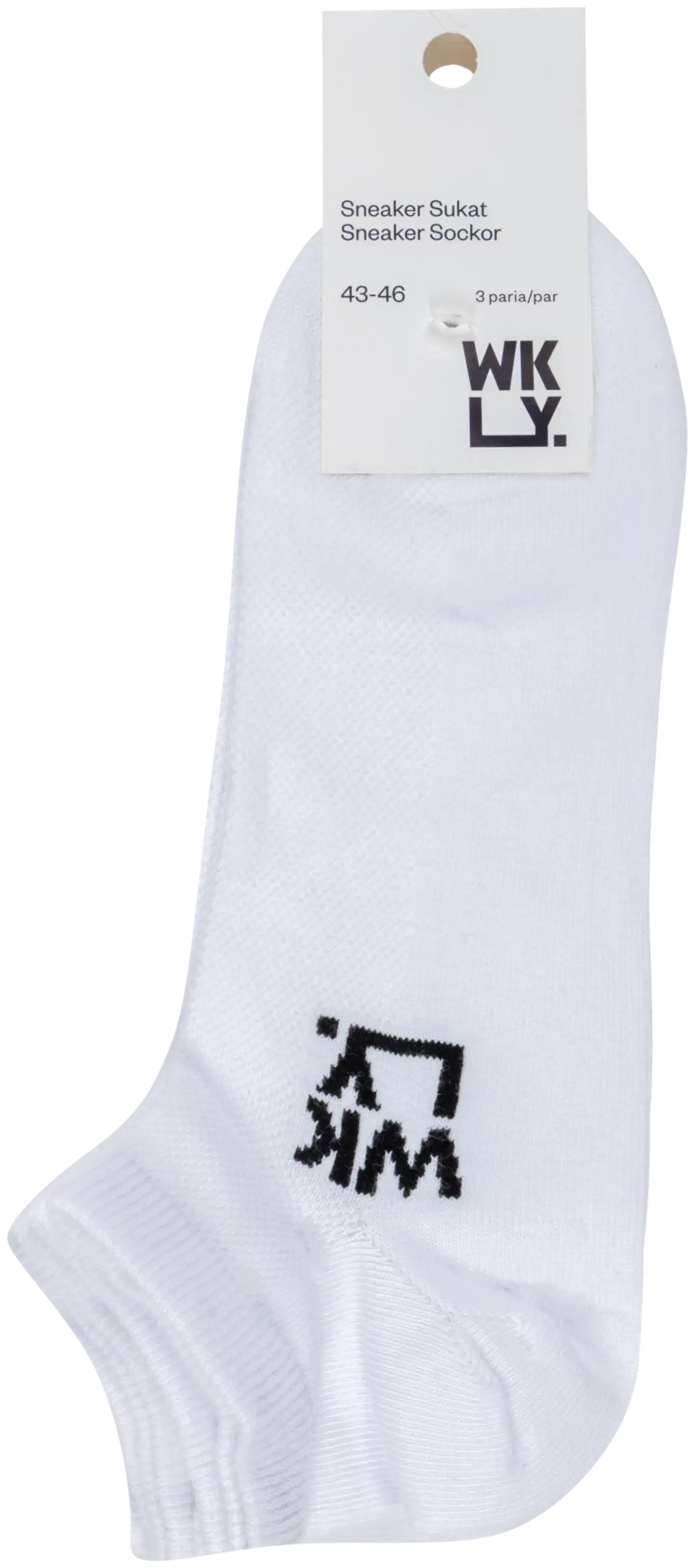 WKLY. unisex sneakersukat 193W062602 3-pack - WHITE - 2