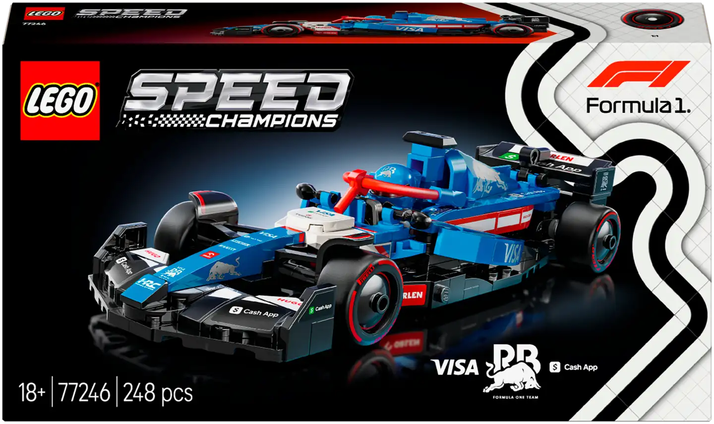 LEGO® Speed Champions Visa Cash App RB VCARB 01 F1® kilpa-auto 77246 - 2