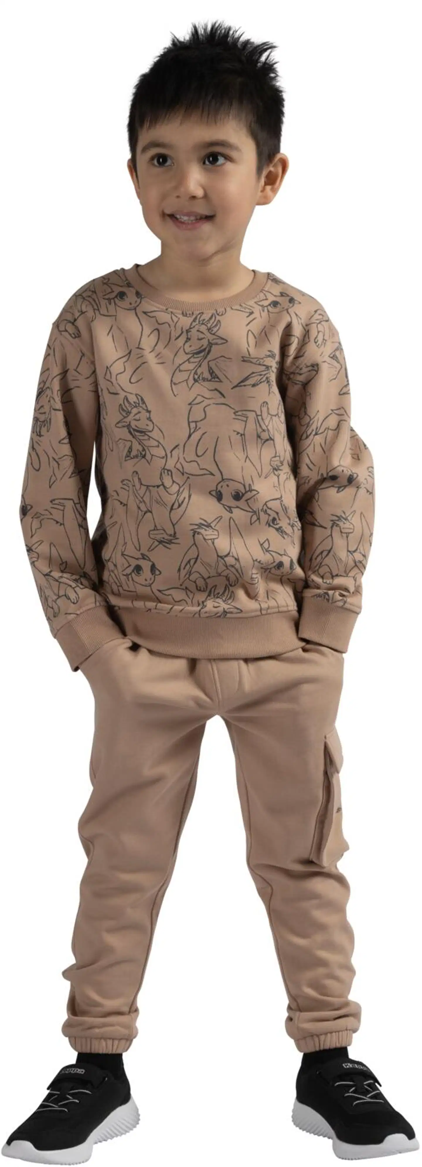 Ciraf lasten collegepusero fantacy 25PC262820 - Warm Taupe - 4