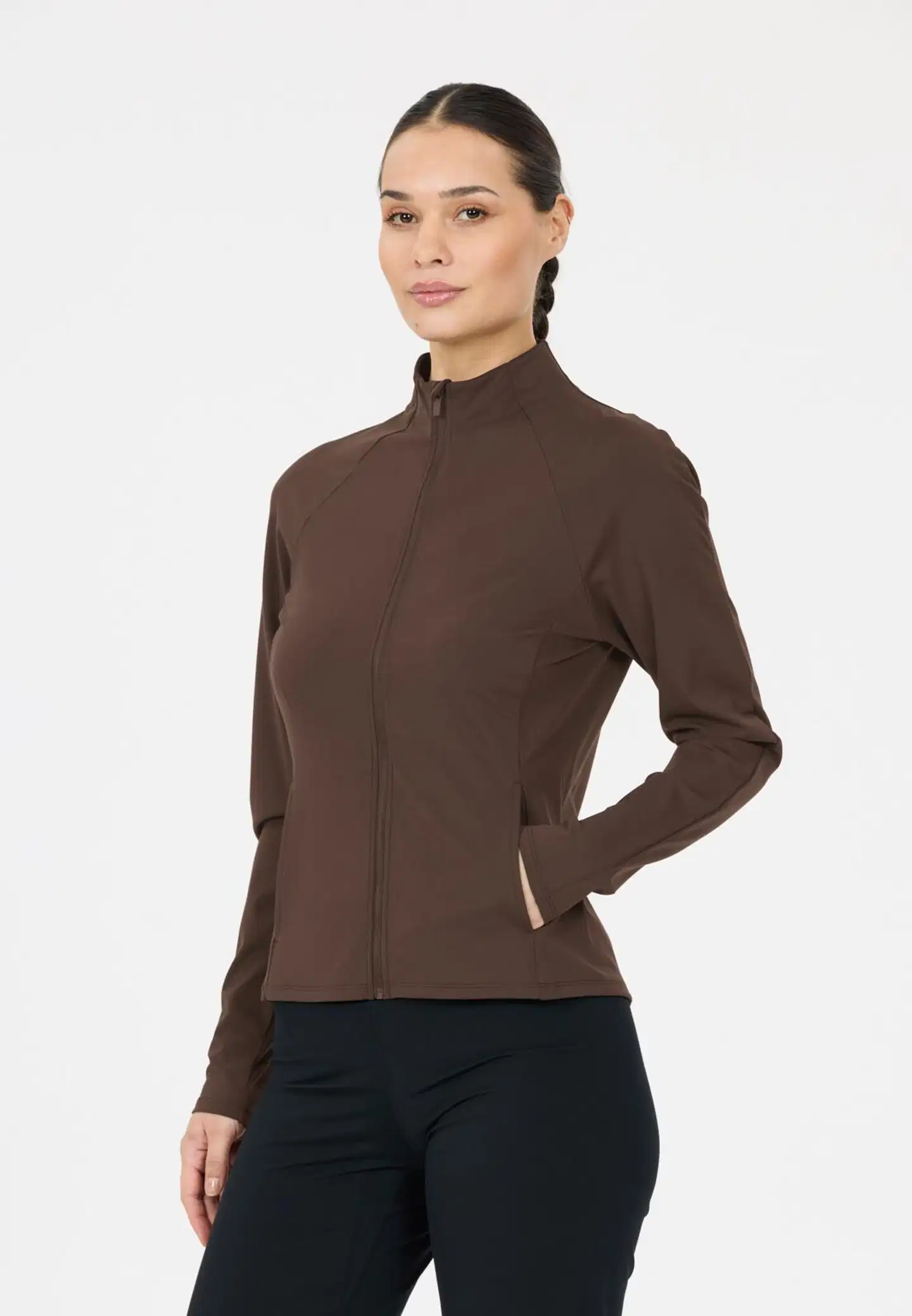 Athlecia naisten treenitakki Emarri EA263448 - 1294 Chocolate Torte - 5