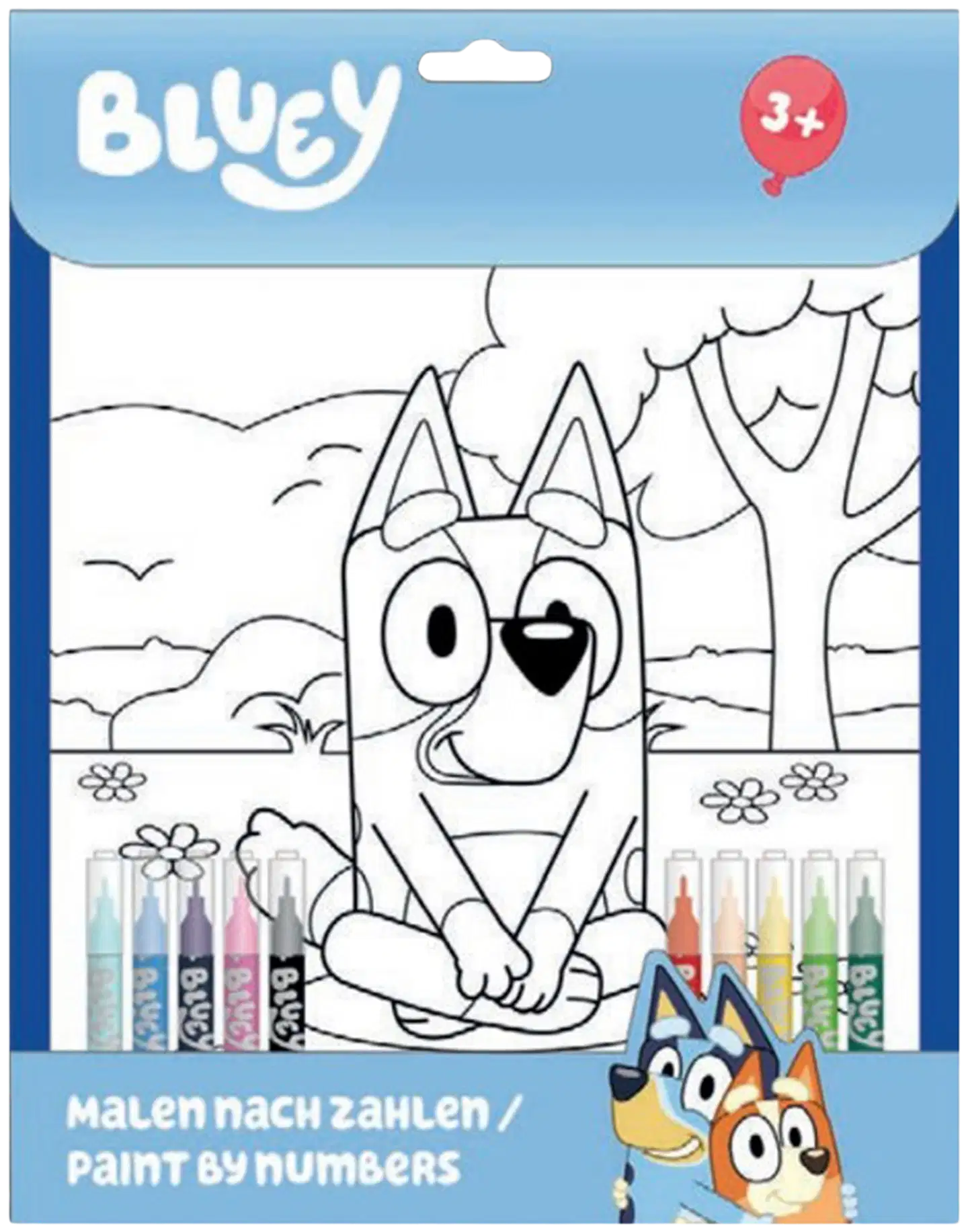 Bluey maalaa numeroittain