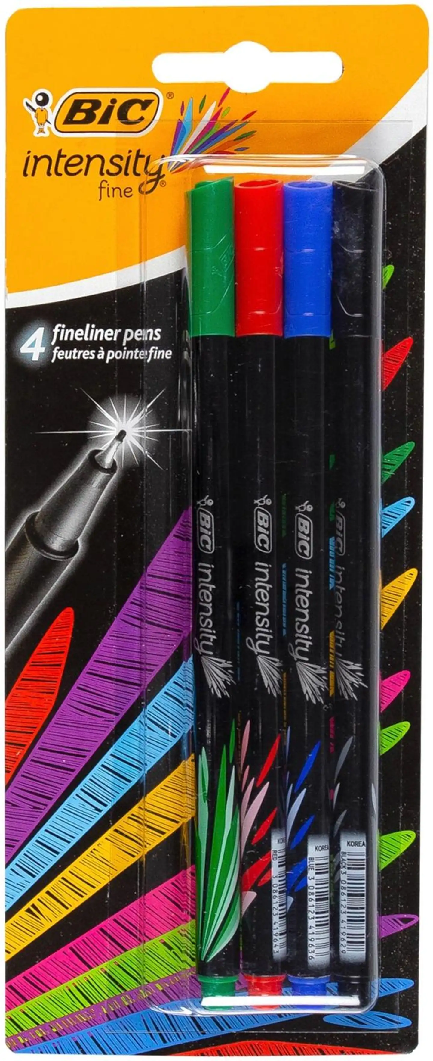 BIC Intensity perusvärit 4kpl fineliner