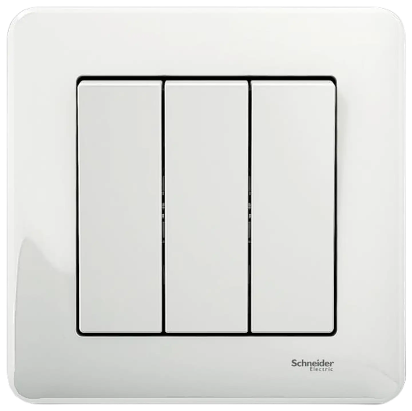 Schneider Exxact kytkin 3-osainen (1+1+1), valkoinen