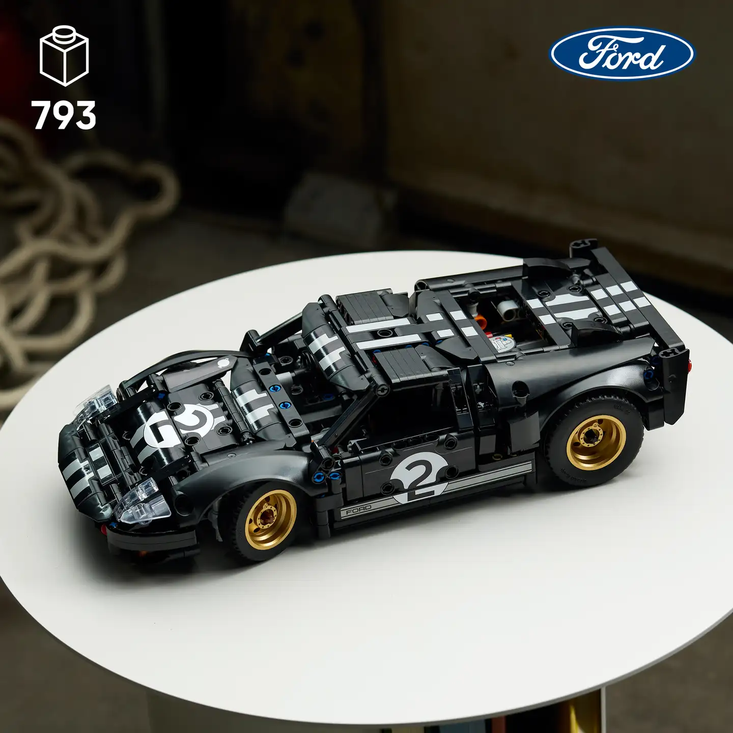 LEGO® Technic 42223 1966 Ford GT40 MKII ‑kilpa-auto - 10