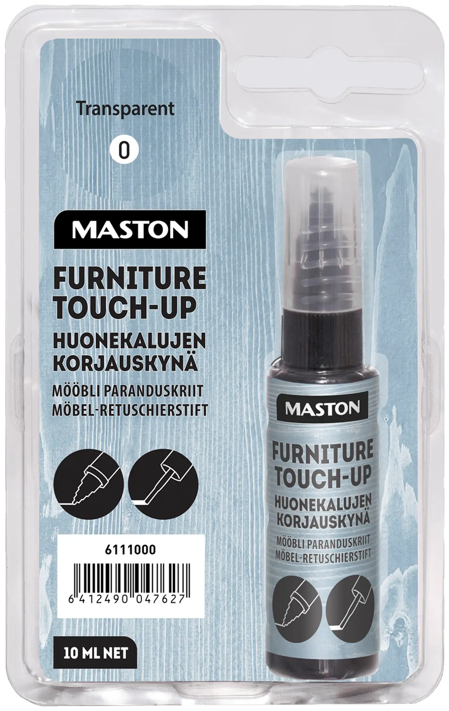 Maston Huonekalujen Korjauskynä 10ml Väritön